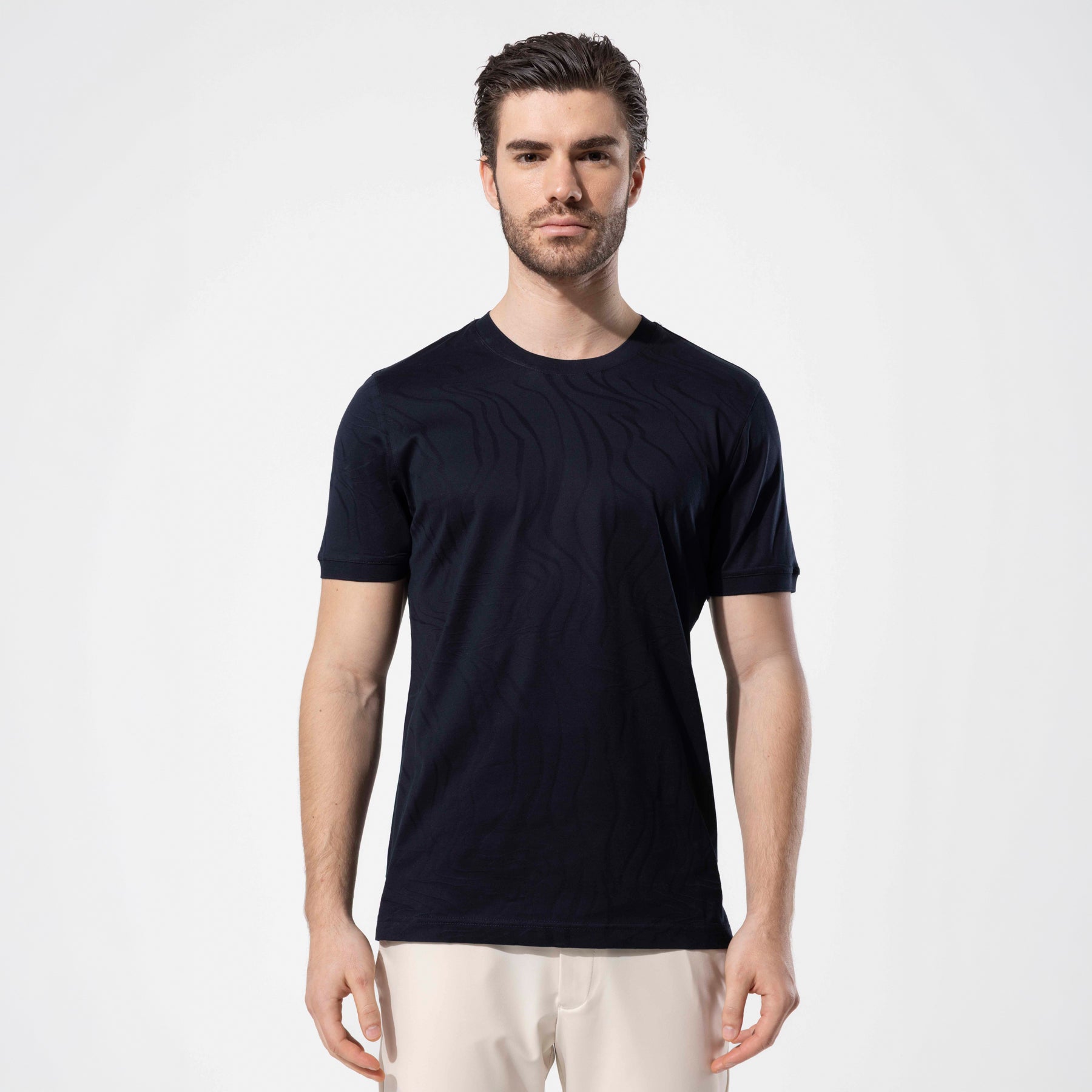 Dokulu Merserize T-Shirt