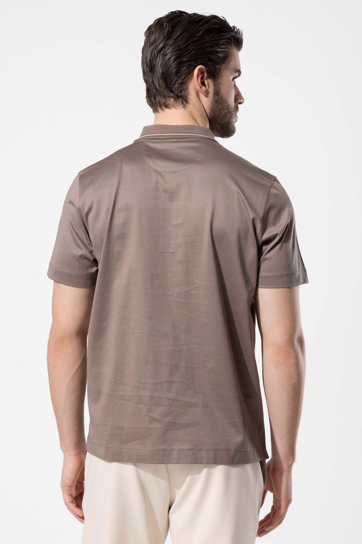 Kontrast Detaylı Merserize Polo