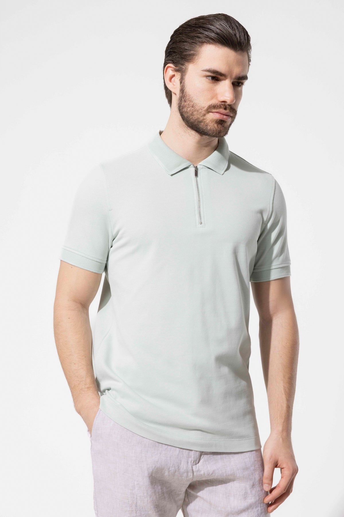 Zip Polo Shirt
