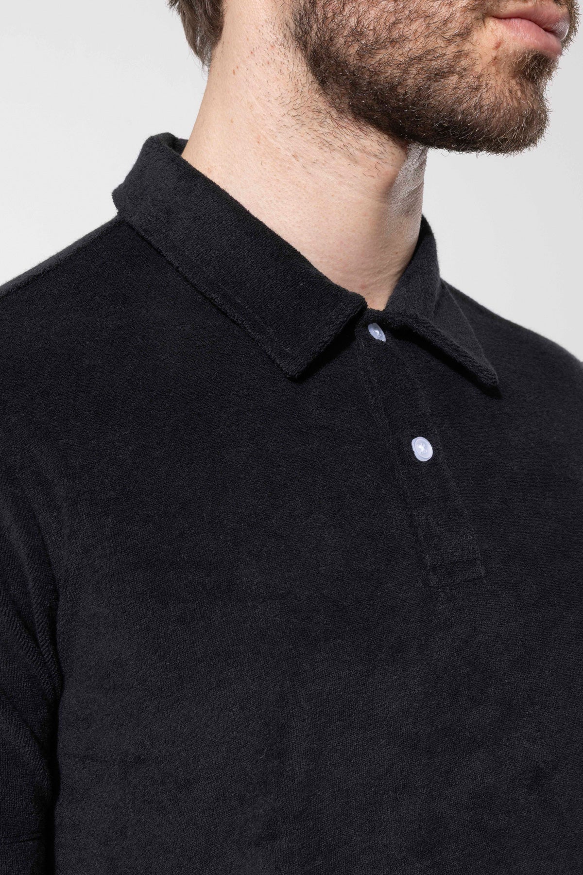 Havlu Dokulu Polo T-Shirt