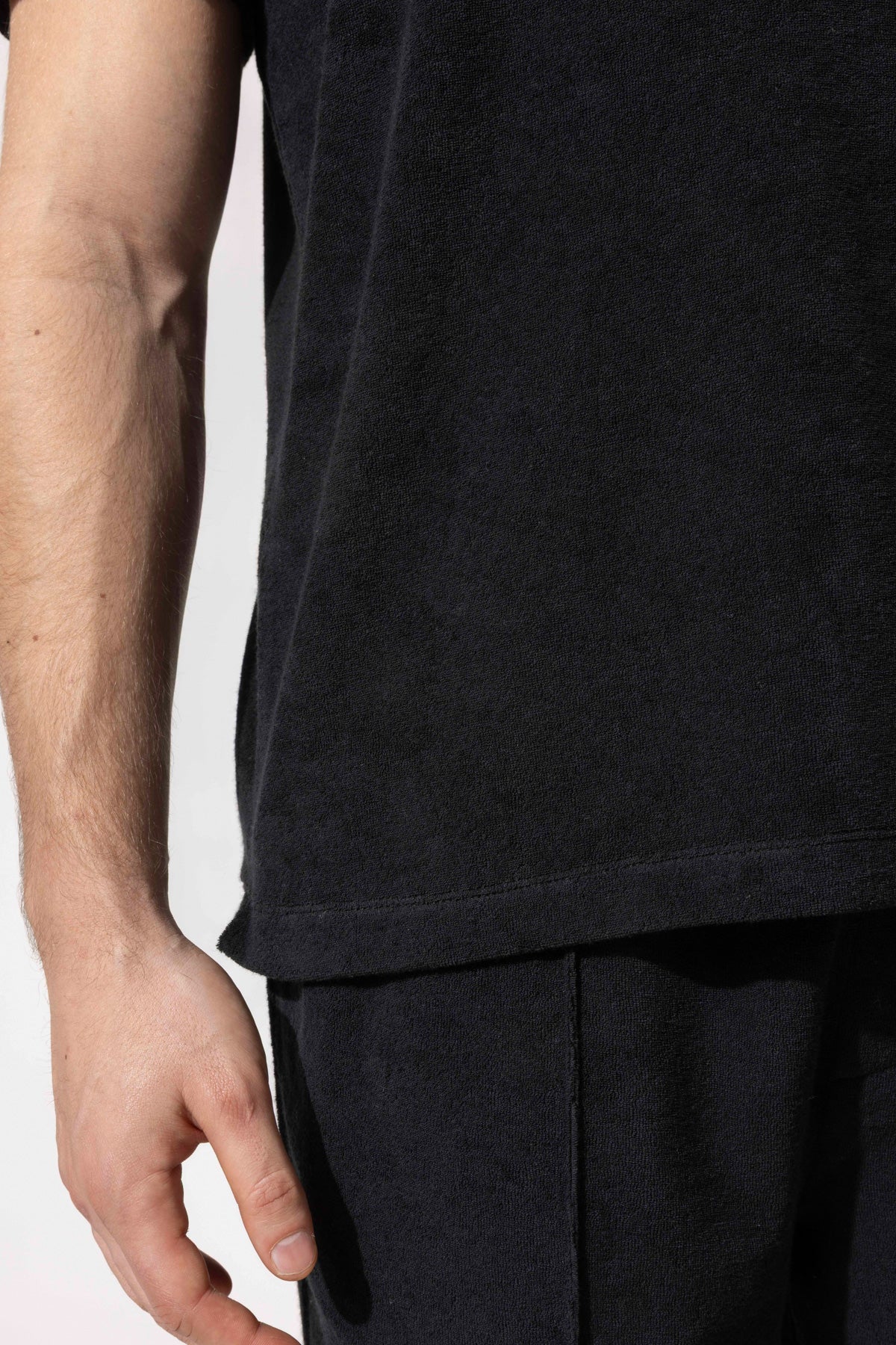 Havlu Dokulu Polo T-Shirt