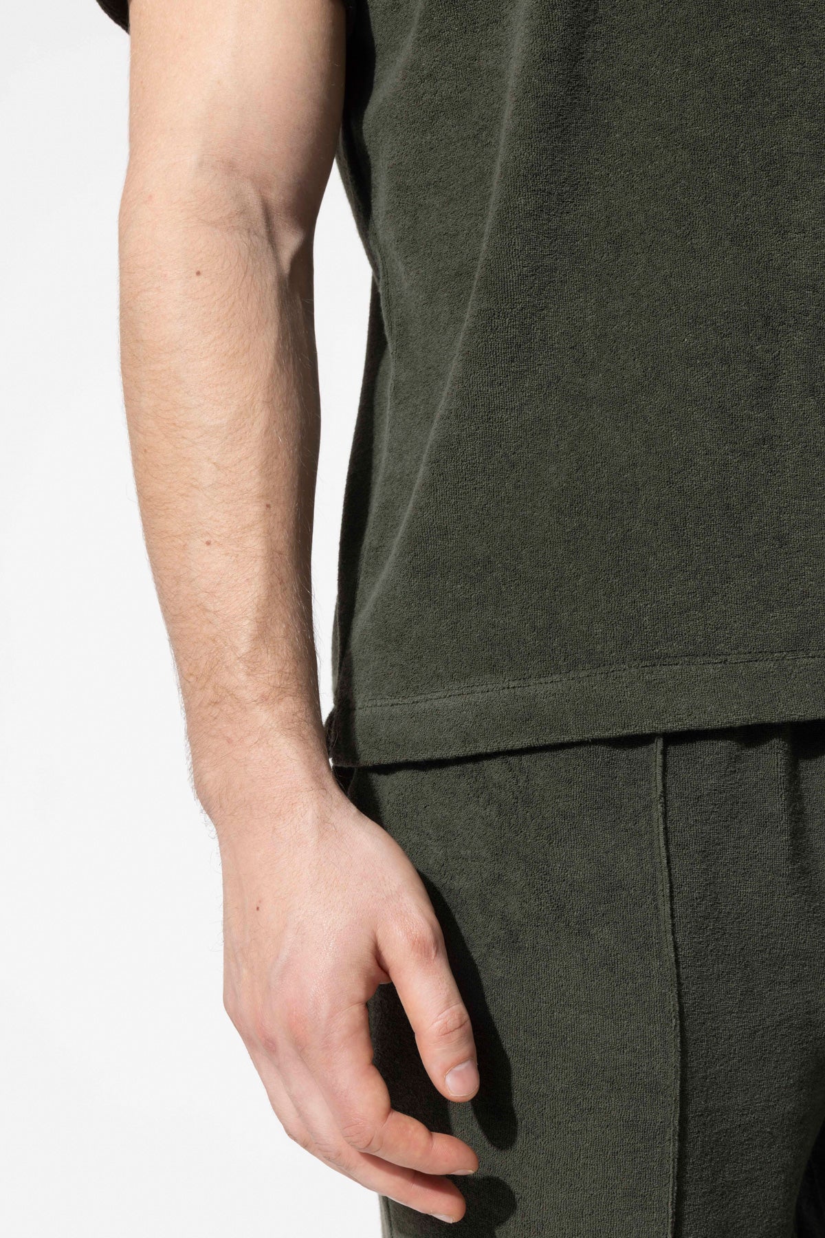 Havlu Dokulu Polo T-Shirt