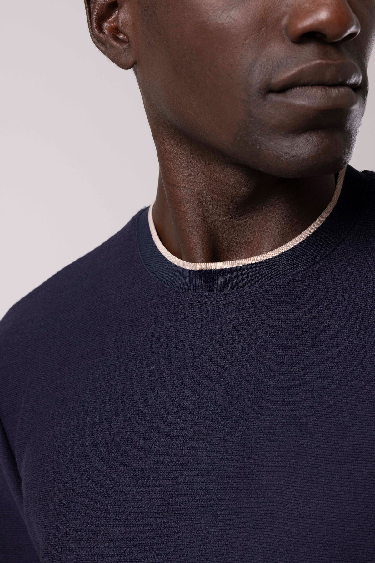 Bisiklet Yaka Sade Sweatshirt