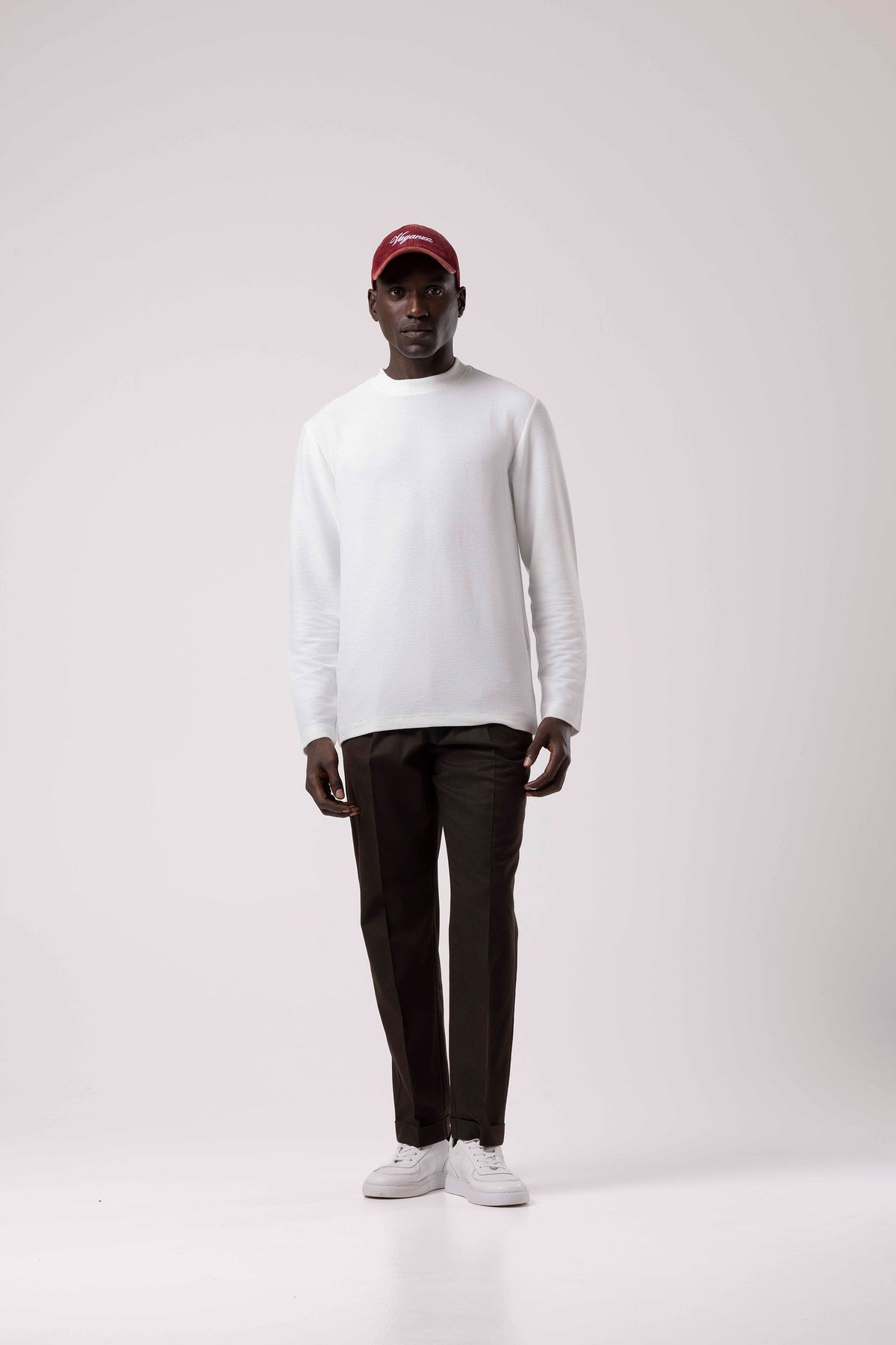 Bisiklet Yaka Uzun Kollu Sweatshirt