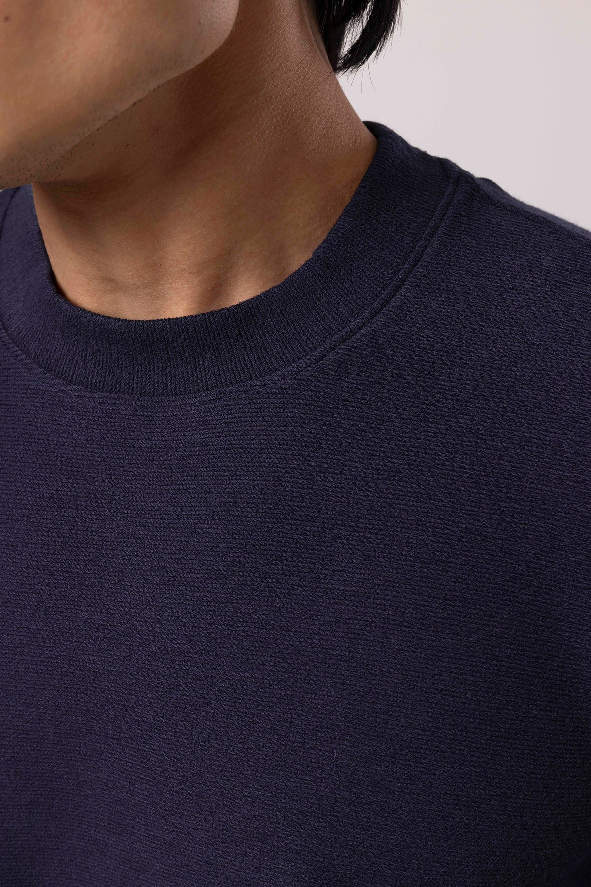Bisiklet Yaka Uzun Kollu Sweatshirt