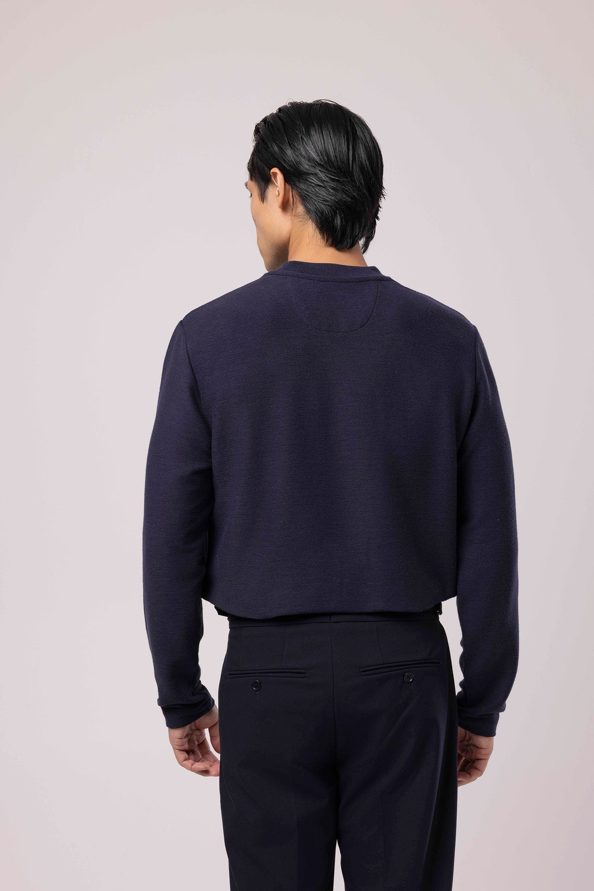 Bisiklet Yaka Uzun Kollu Sweatshirt