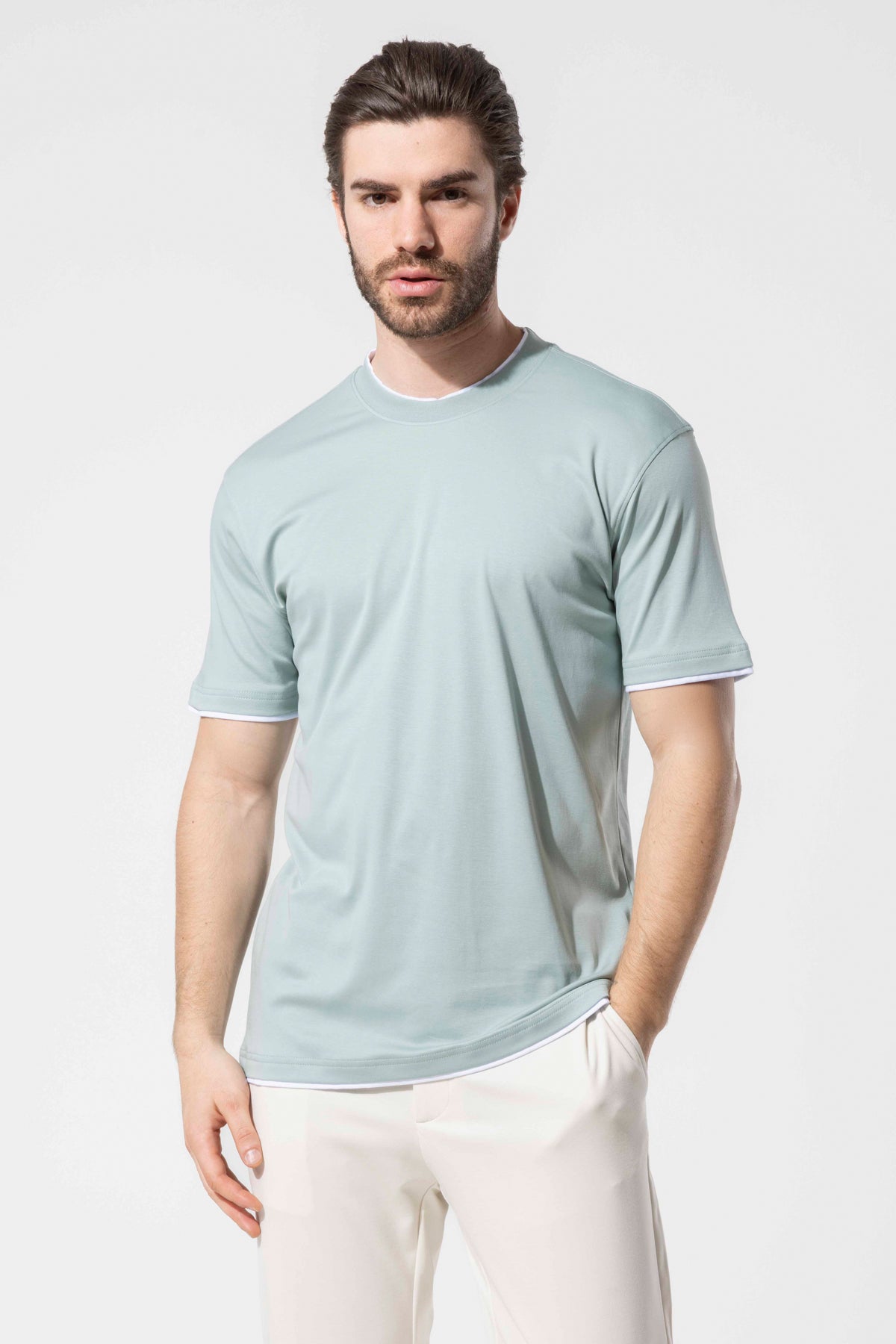 Bisiklet Yaka T-Shirt