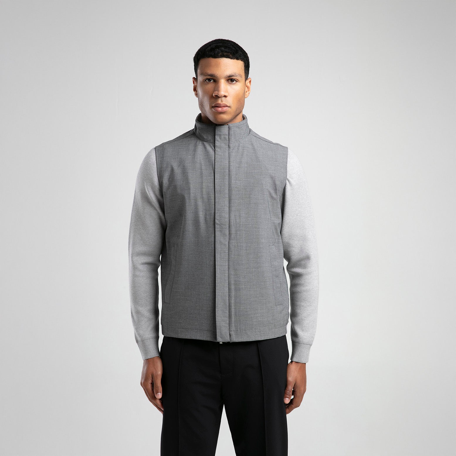 Men's Stand-Up Collar Vest