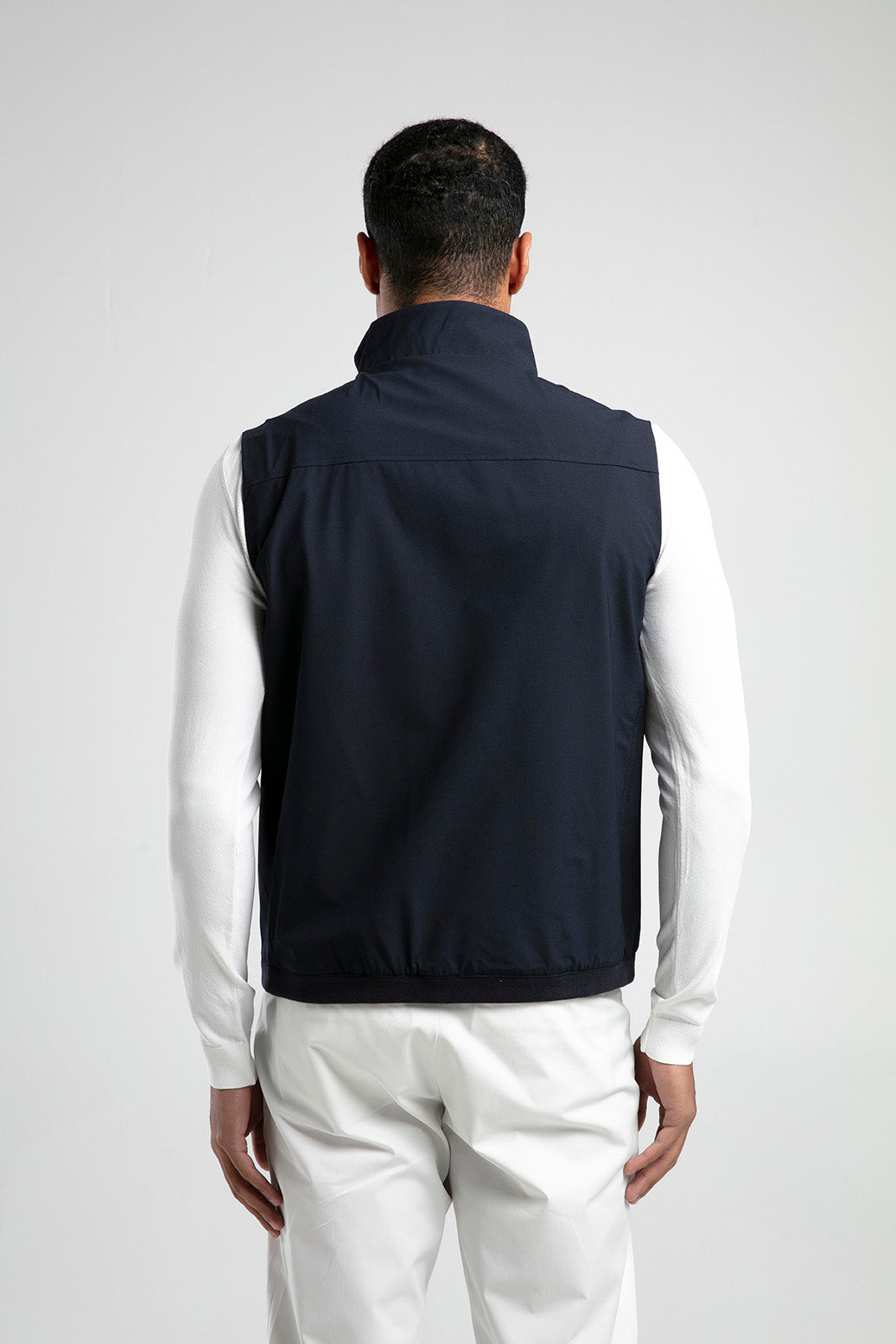 Dik Yaka Erkek Yelek - Lacivert