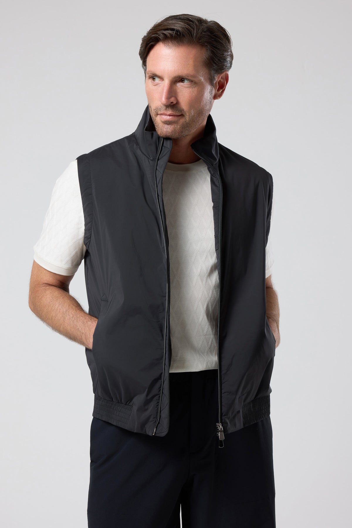 Fermuarlı Dik Yaka Yelek - YLK-7507-BEIGE-S - YLK-7507-BEIGE-S_10