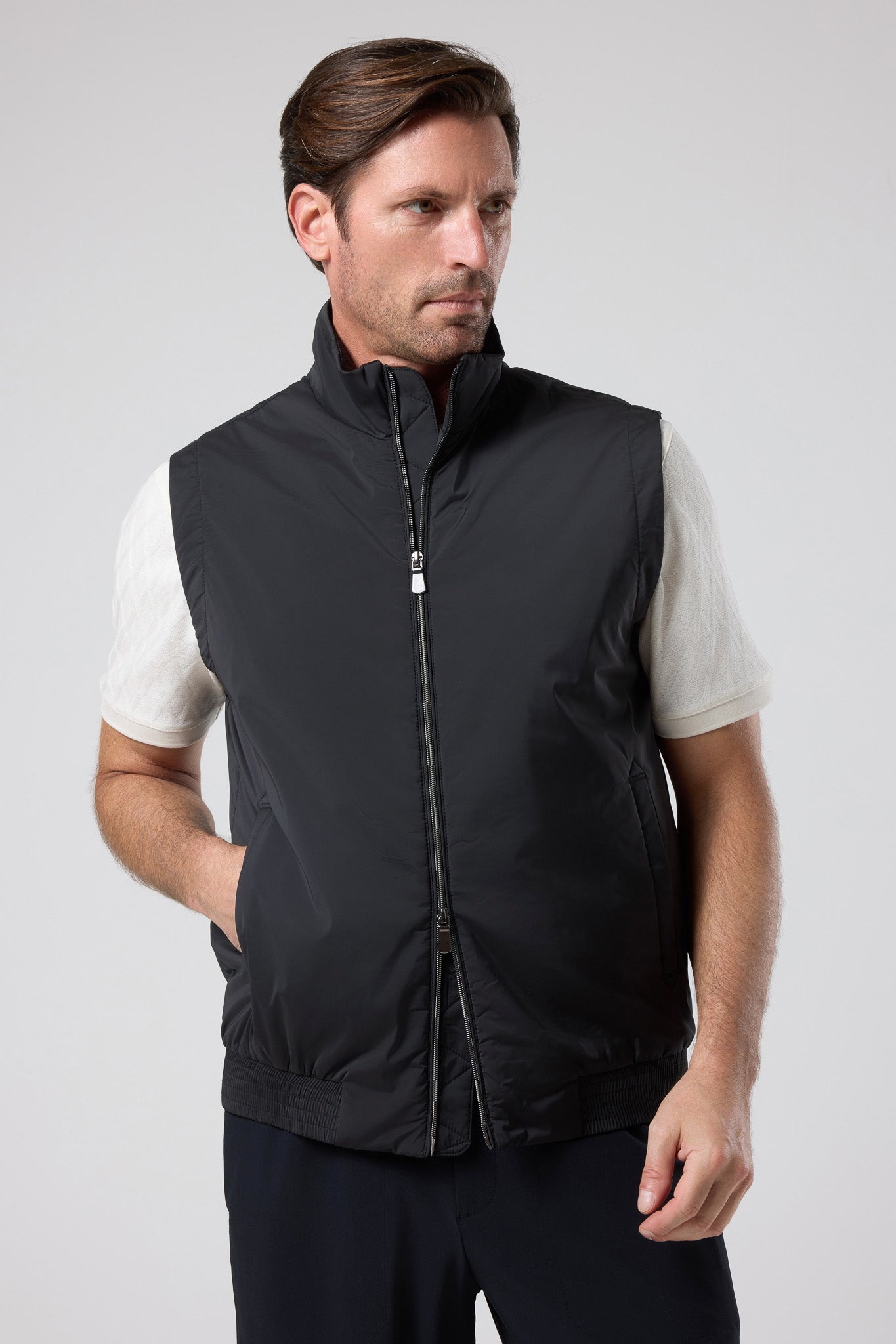 Fermuarlı Dik Yaka Yelek - YLK-7507-BEIGE-S - YLK-7507-BEIGE-S_15