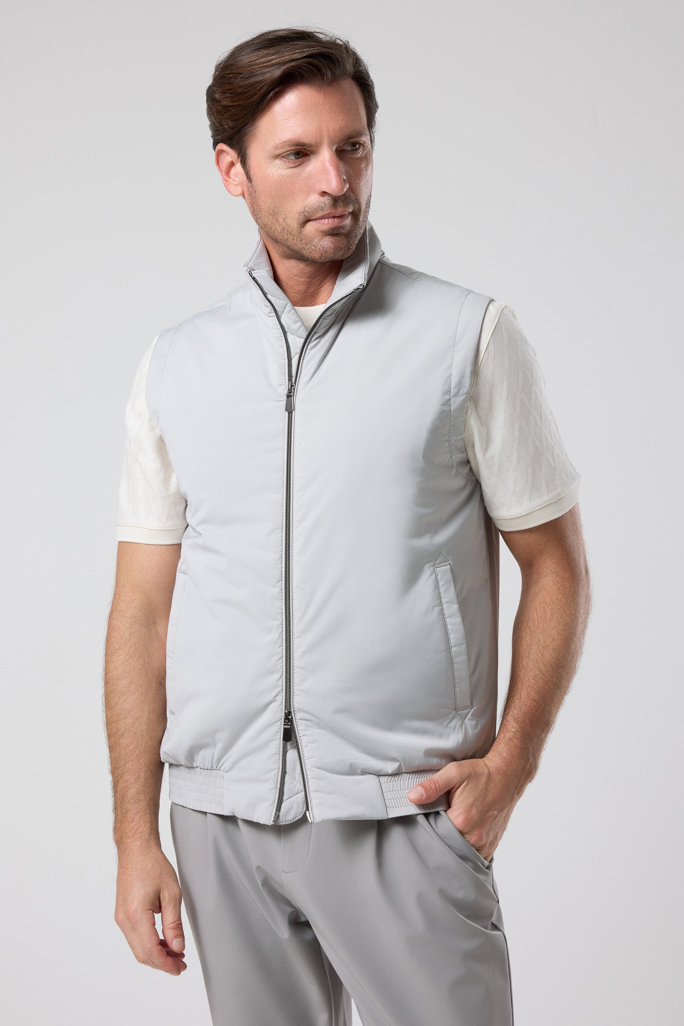 Fermuarlı Dik Yaka Yelek - YLK-7507-BEIGE-S - YLK-7507-BEIGE-S_28