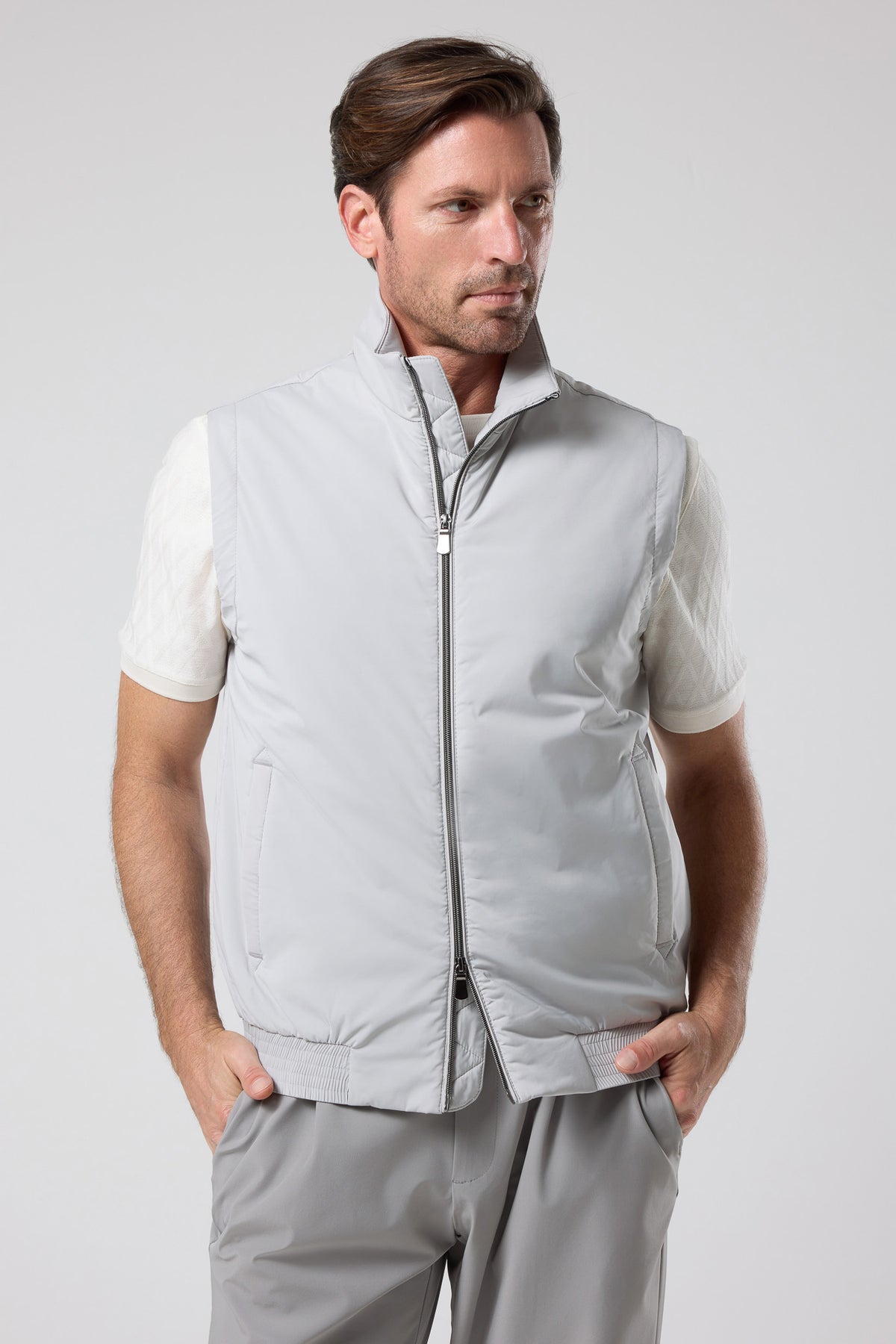 Fermuarlı Dik Yaka Yelek - YLK-7507-BEIGE-S - YLK-7507-BEIGE-S_29