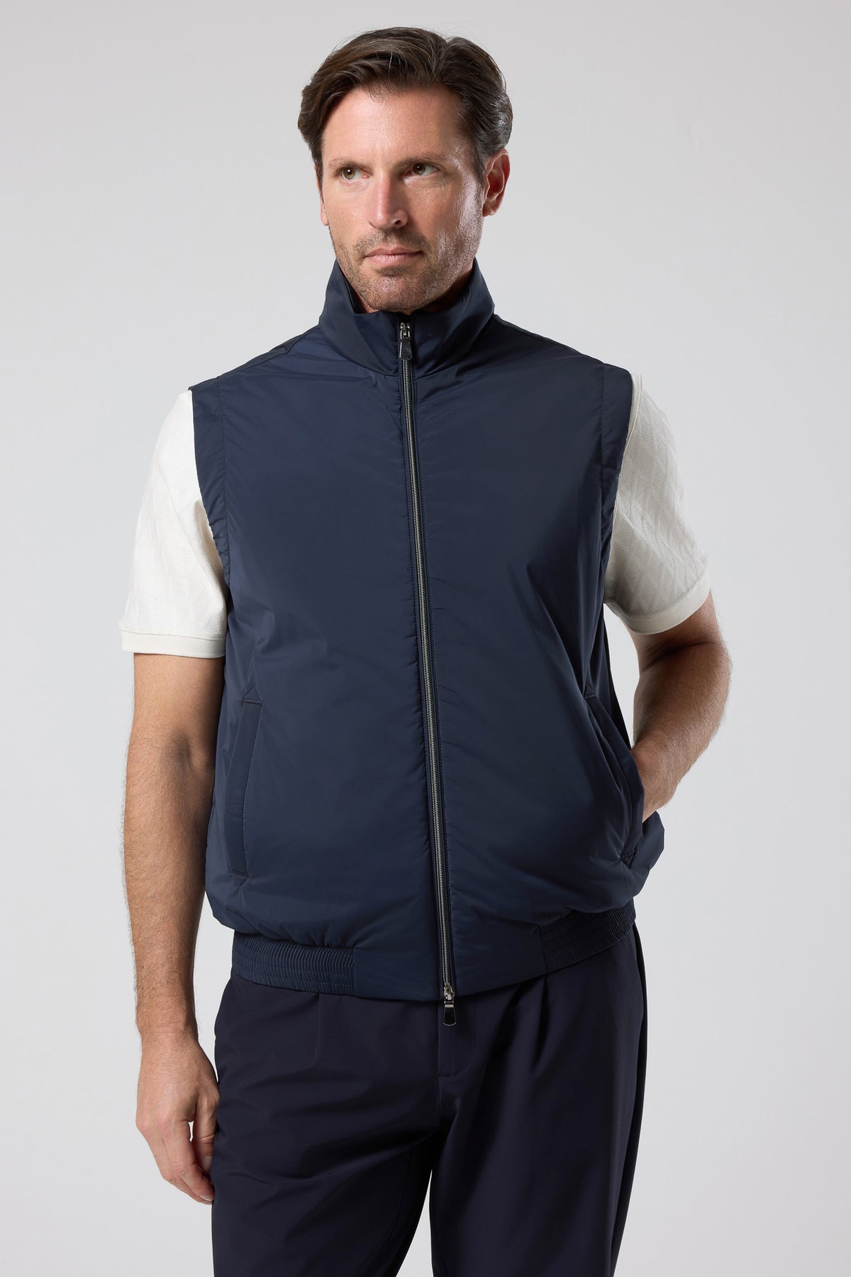 Fermuarlı Dik Yaka Yelek - YLK-7507-BEIGE-S - YLK-7507-BEIGE-S_37