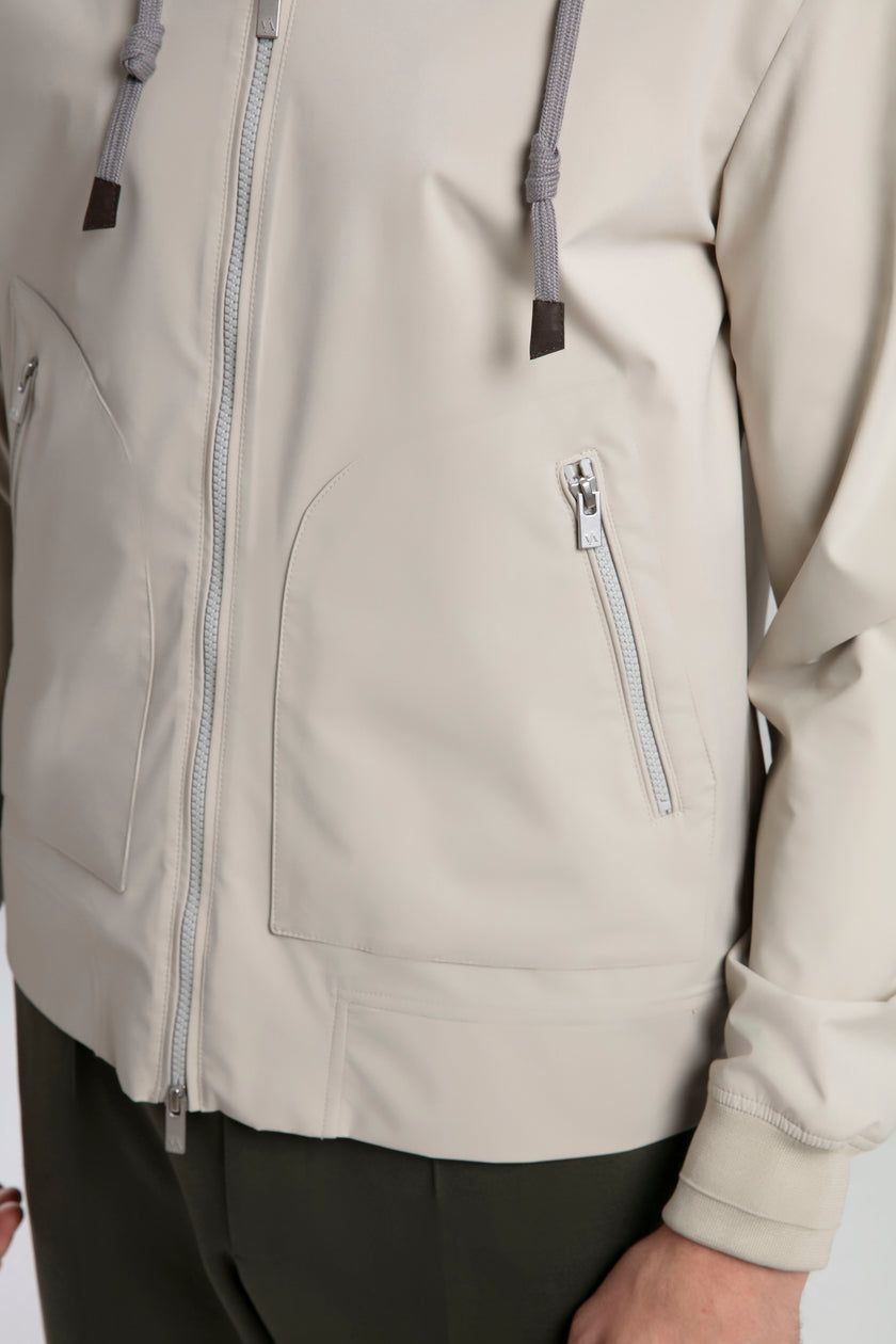 Kapüşonlu Fermuarlı Ceket