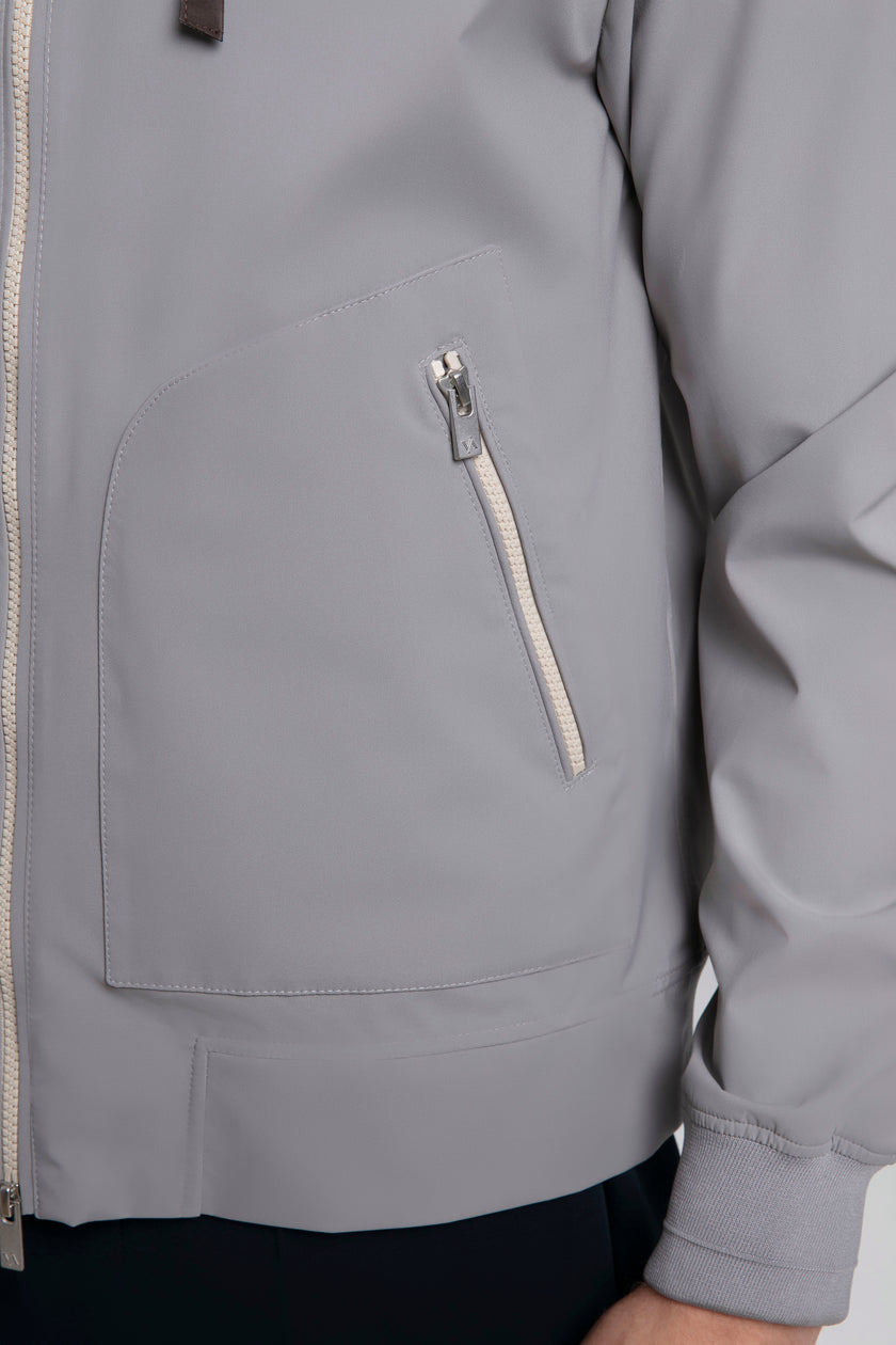 Kapüşonlu Fermuarlı Ceket