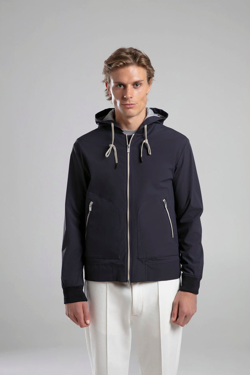 Kapüşonlu Fermuarlı Ceket