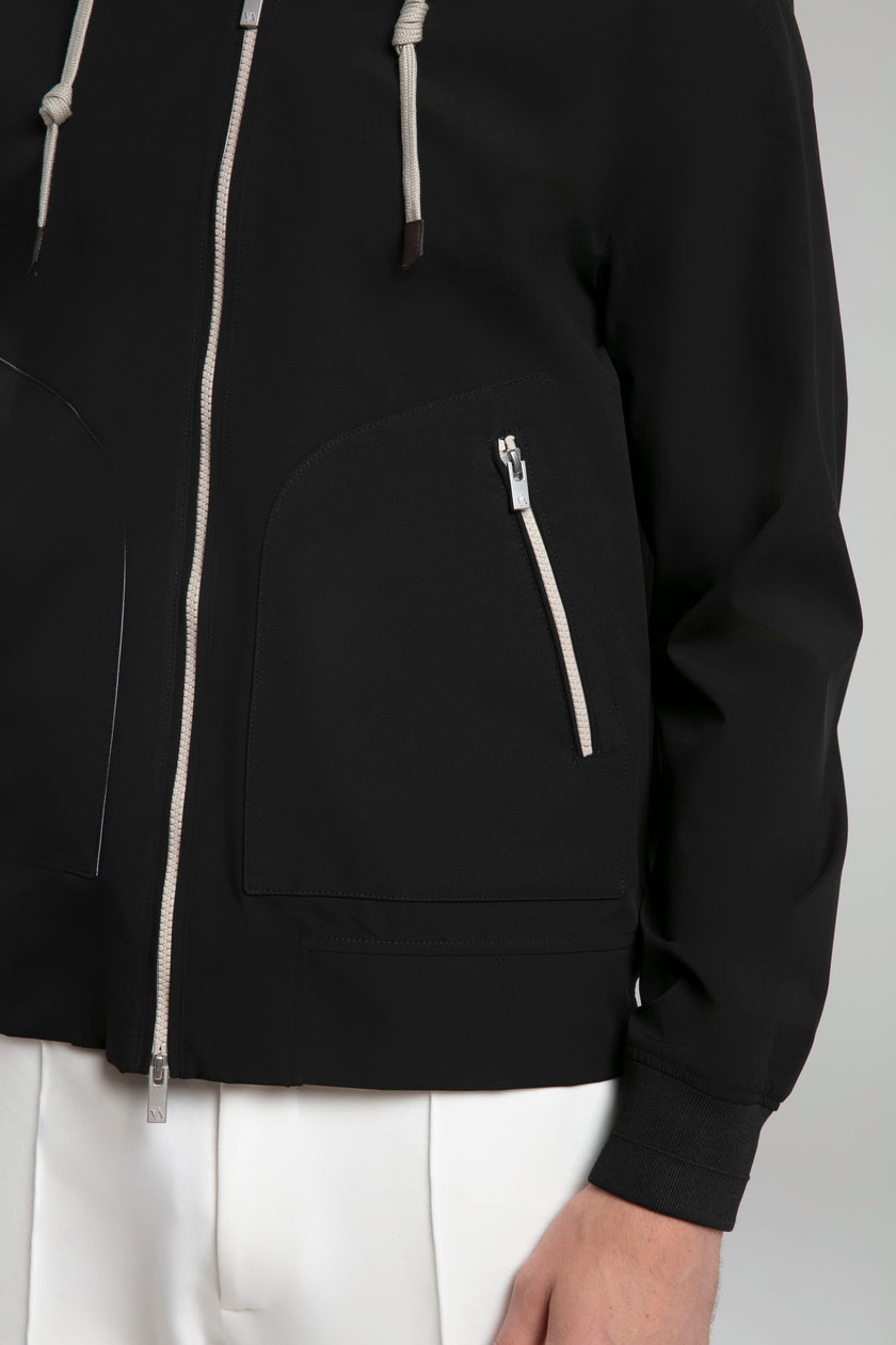 Kapüşonlu Fermuarlı Ceket