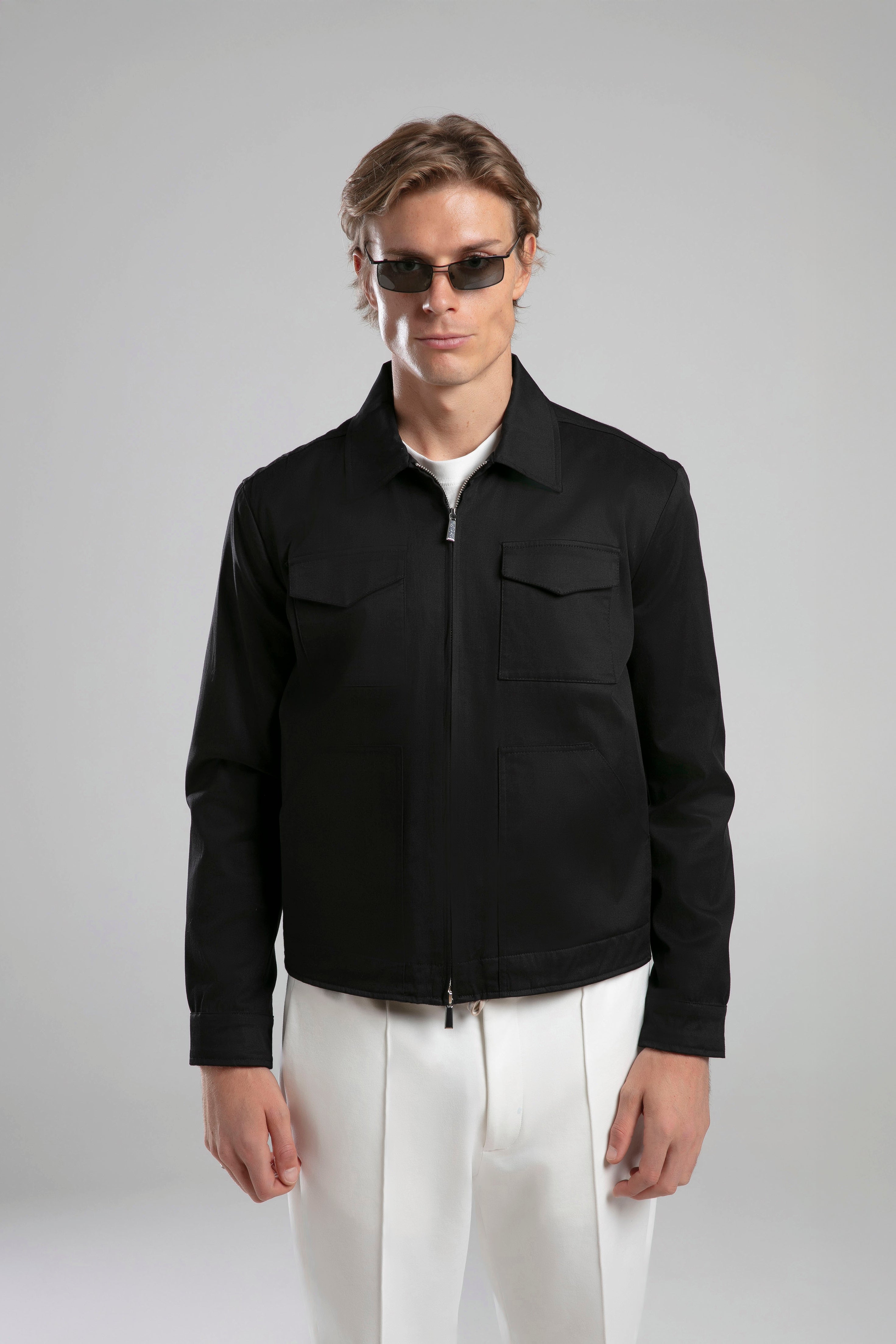 Fermuarlı Kısa Ceket