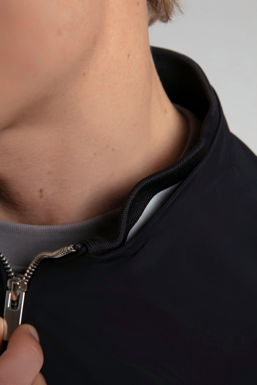 Dik Yaka Fermuarlı Ceket