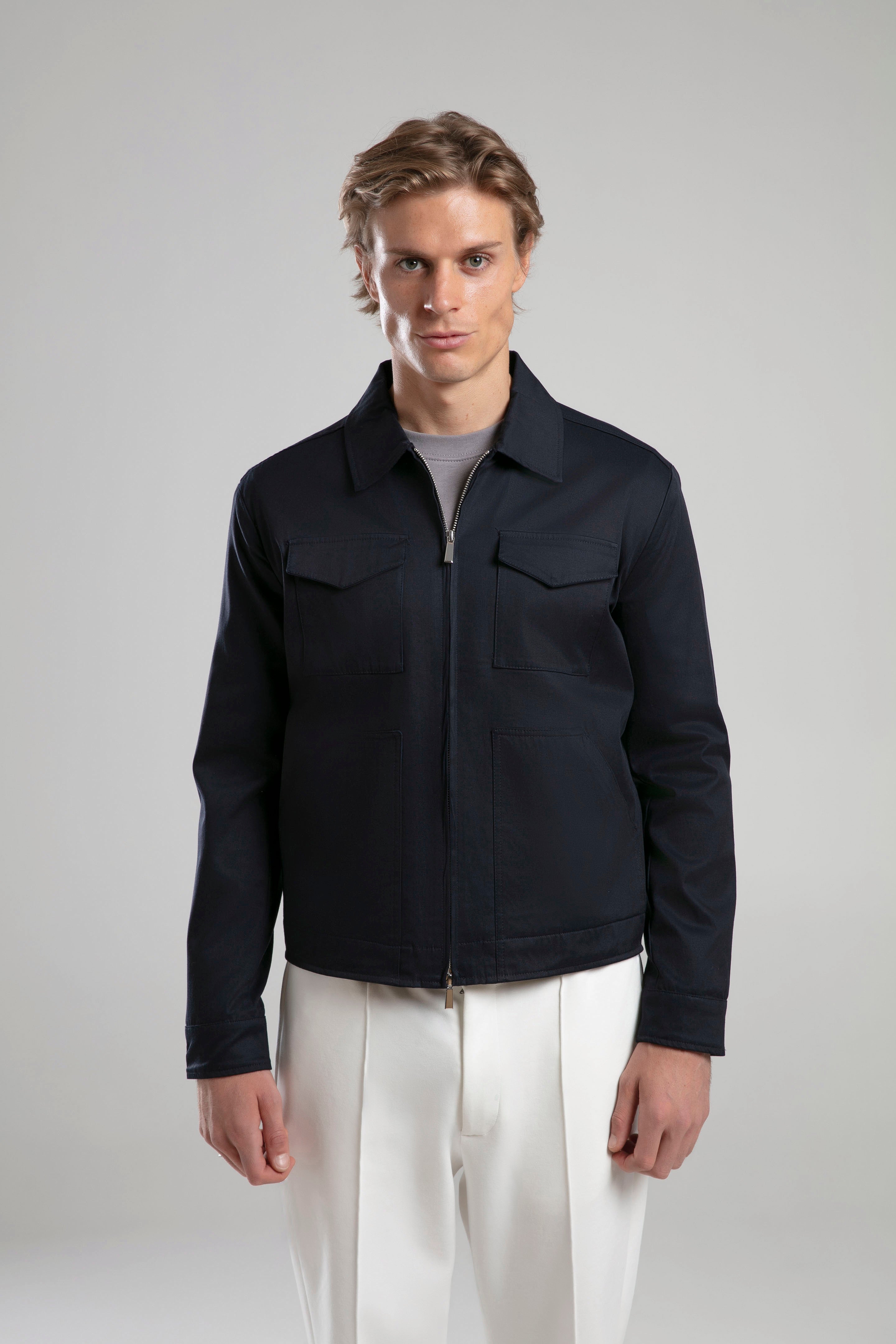 Fermuarlı Kısa Ceket