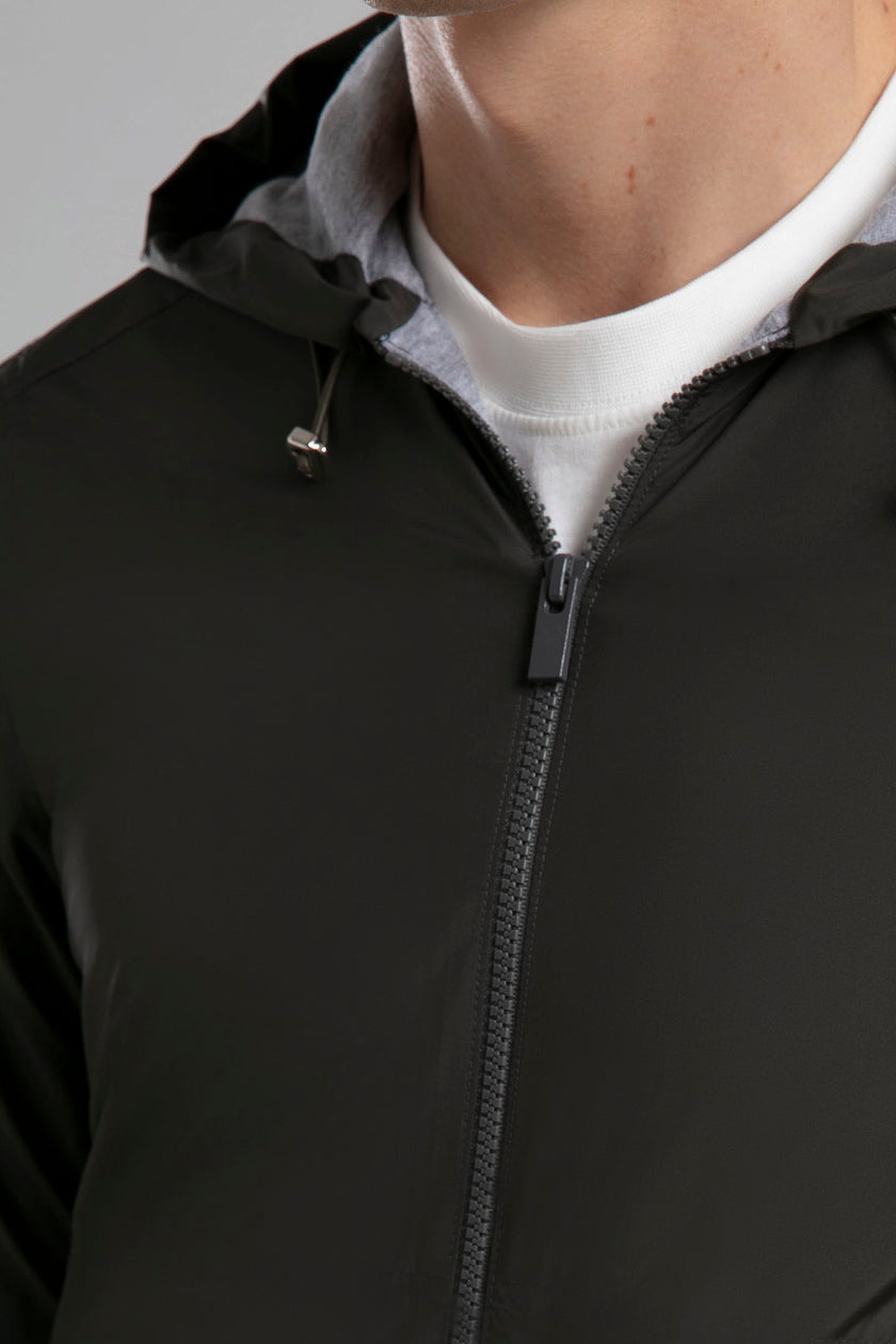 Kapüşonlu Fermuarlı Ceket