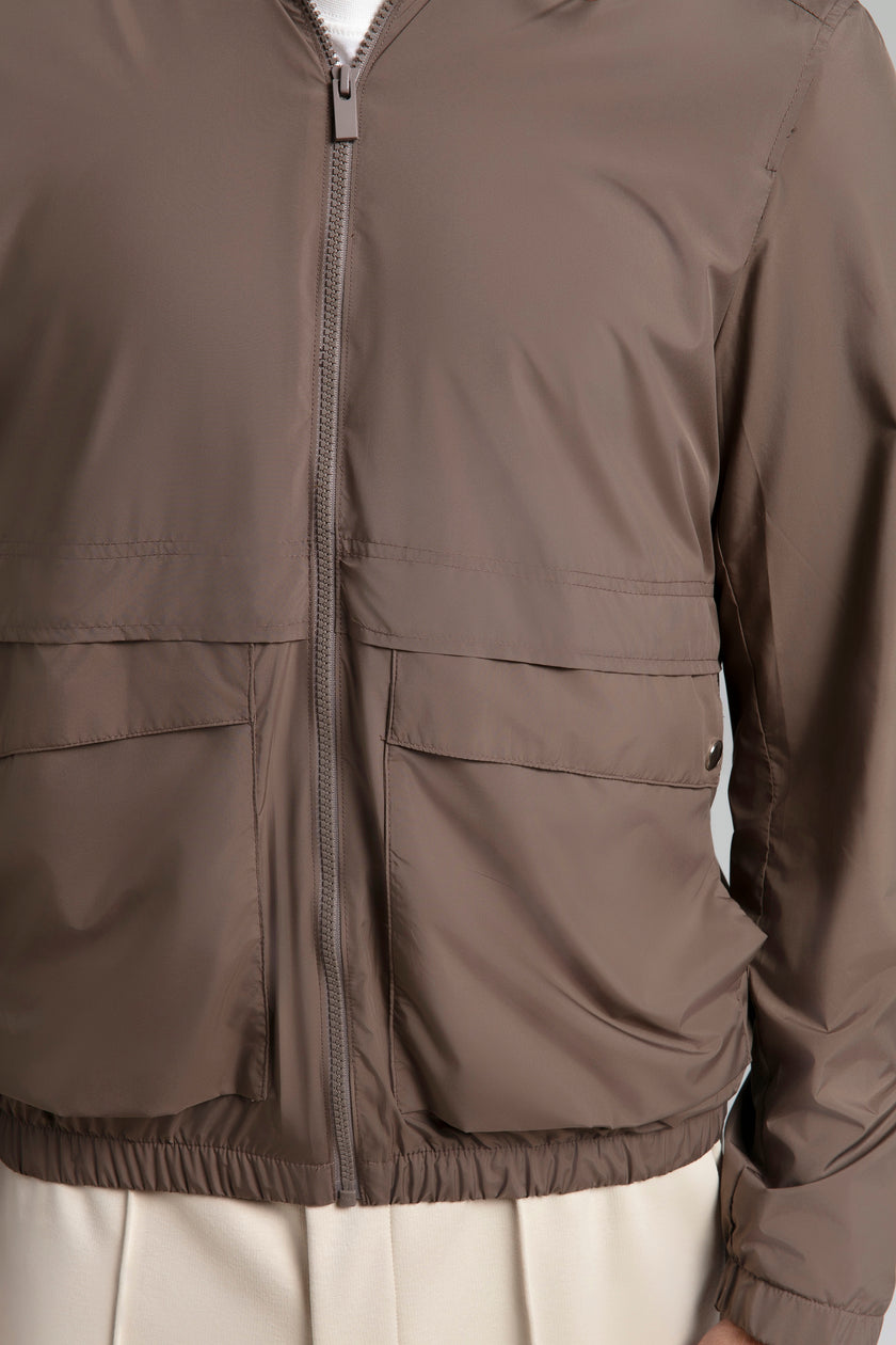 Kapüşonlu Fermuarlı Ceket