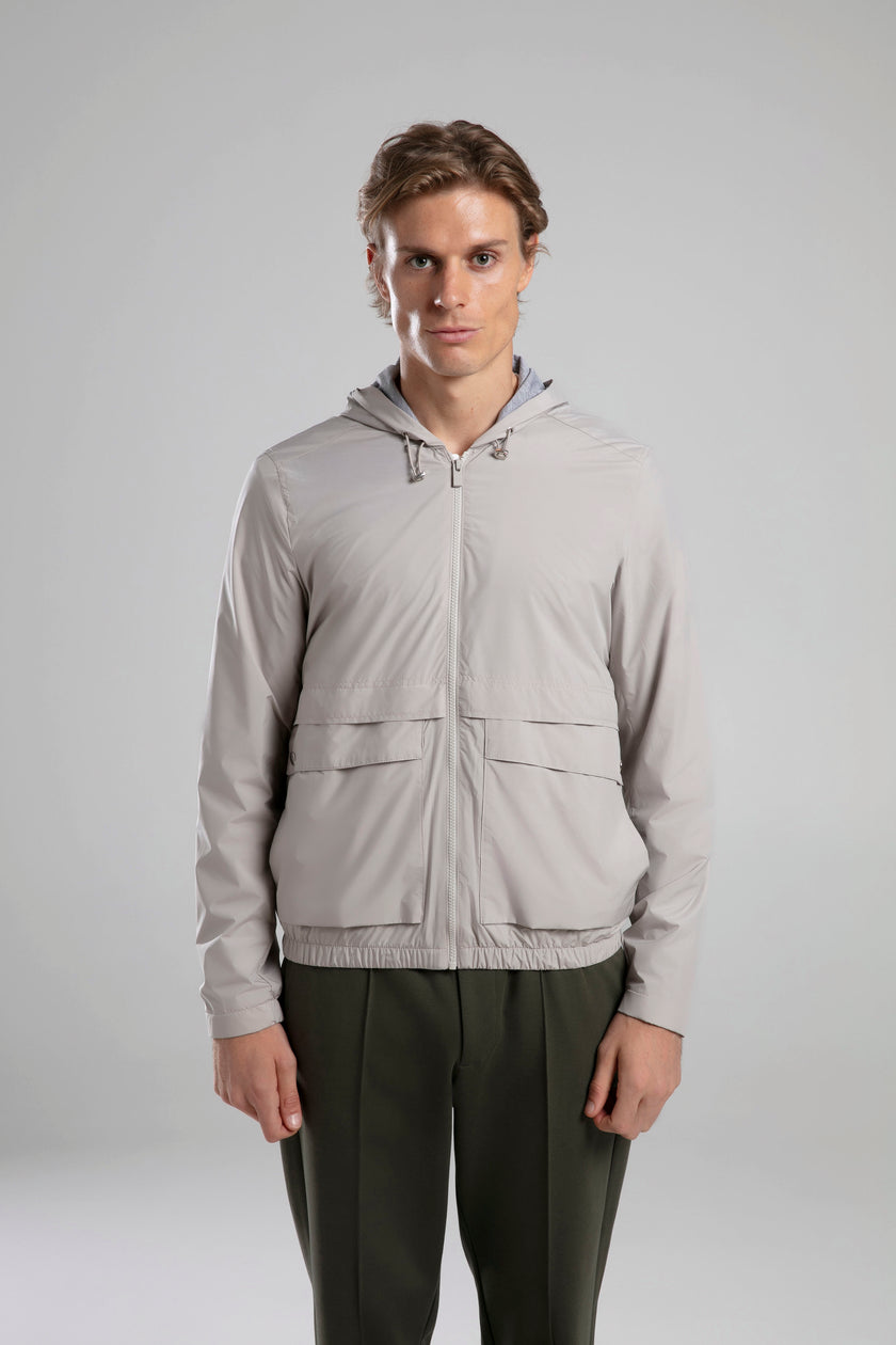 Kapüşonlu Fermuarlı Ceket