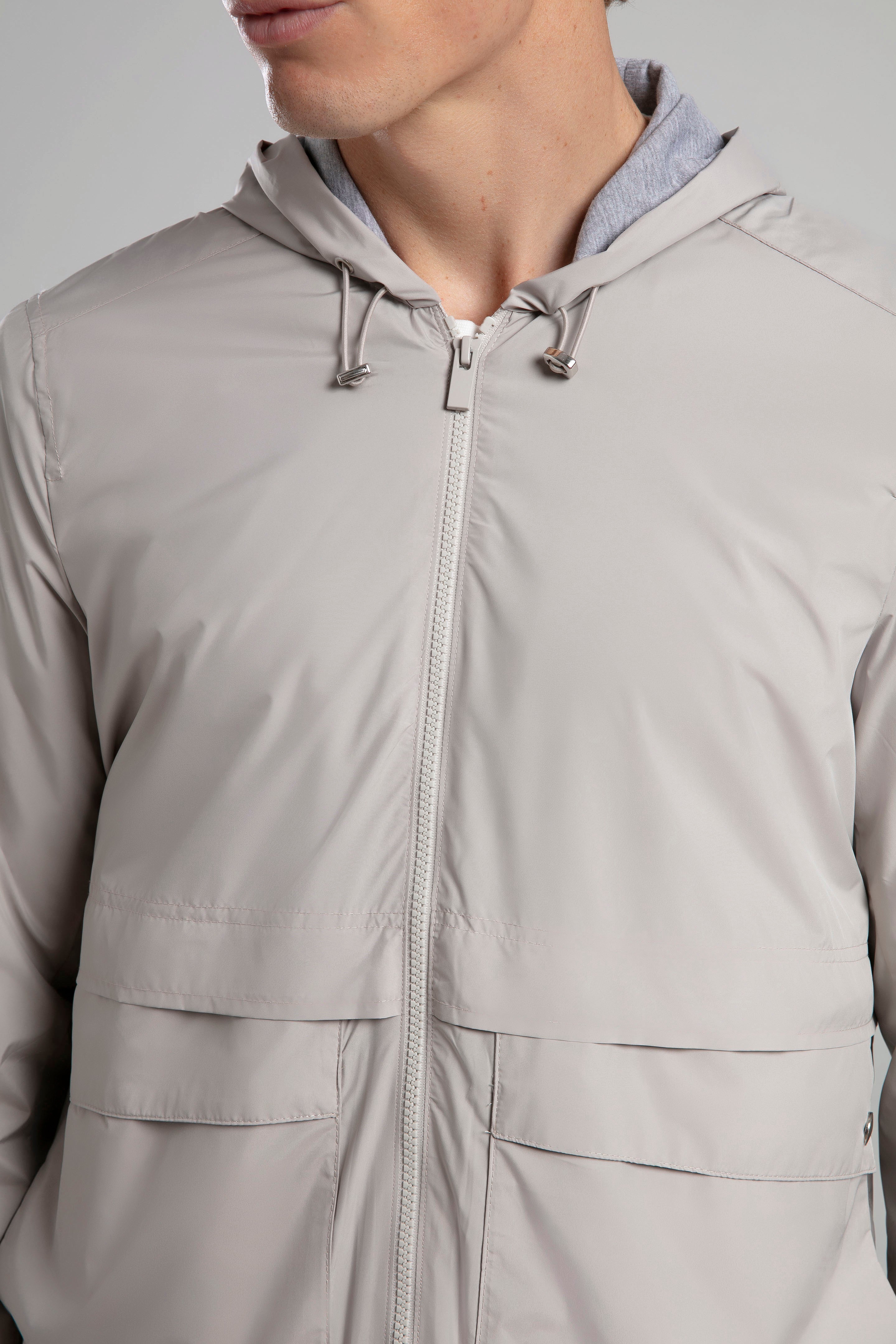 Kapüşonlu Fermuarlı Ceket