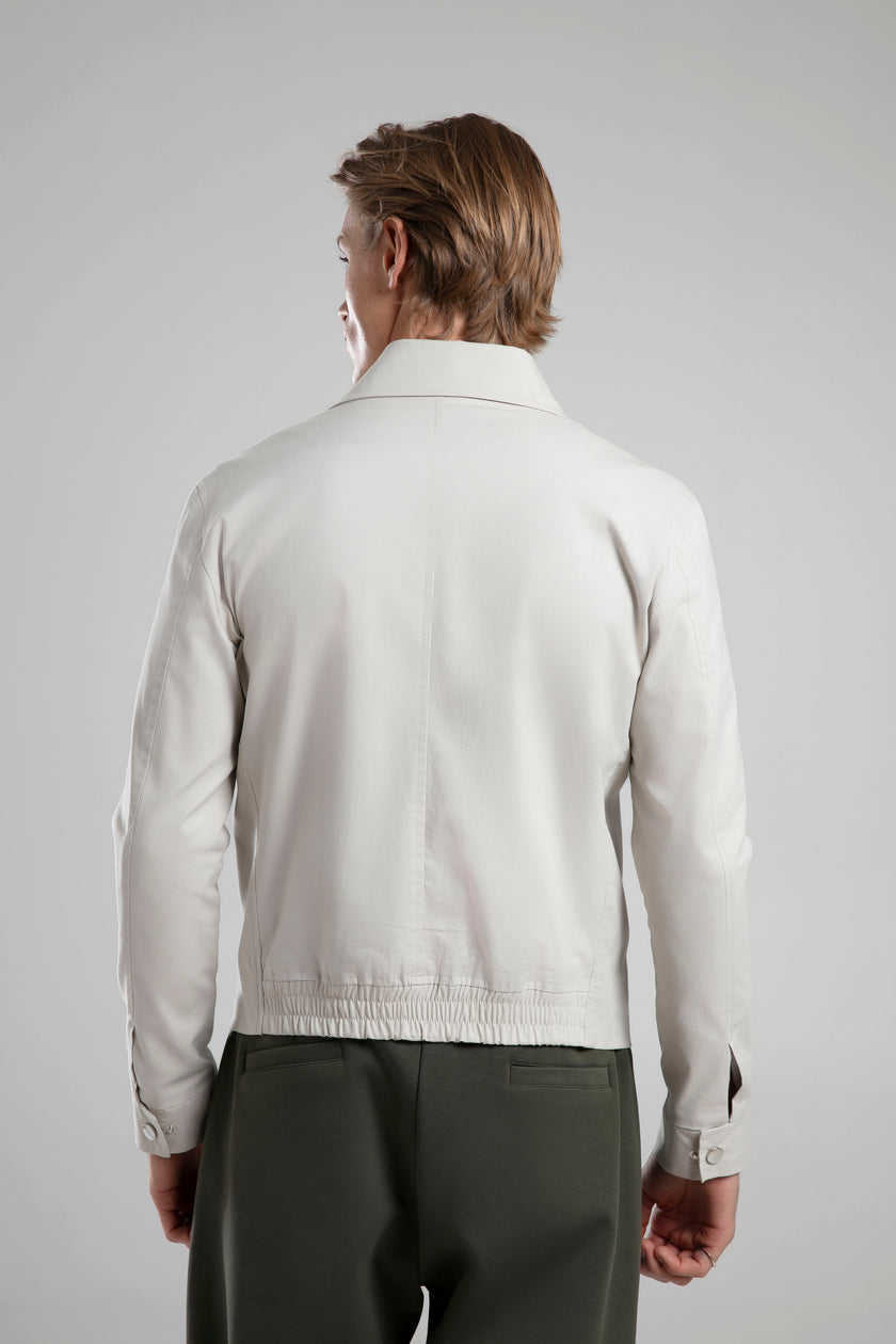 Klasik Yakalı Fermuarlı Ceket