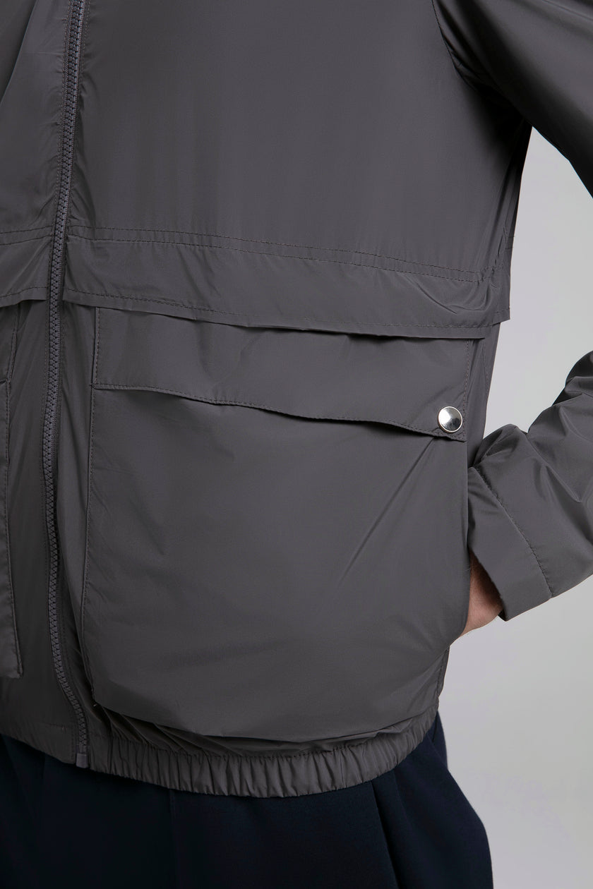 Kapüşonlu Fermuarlı Ceket