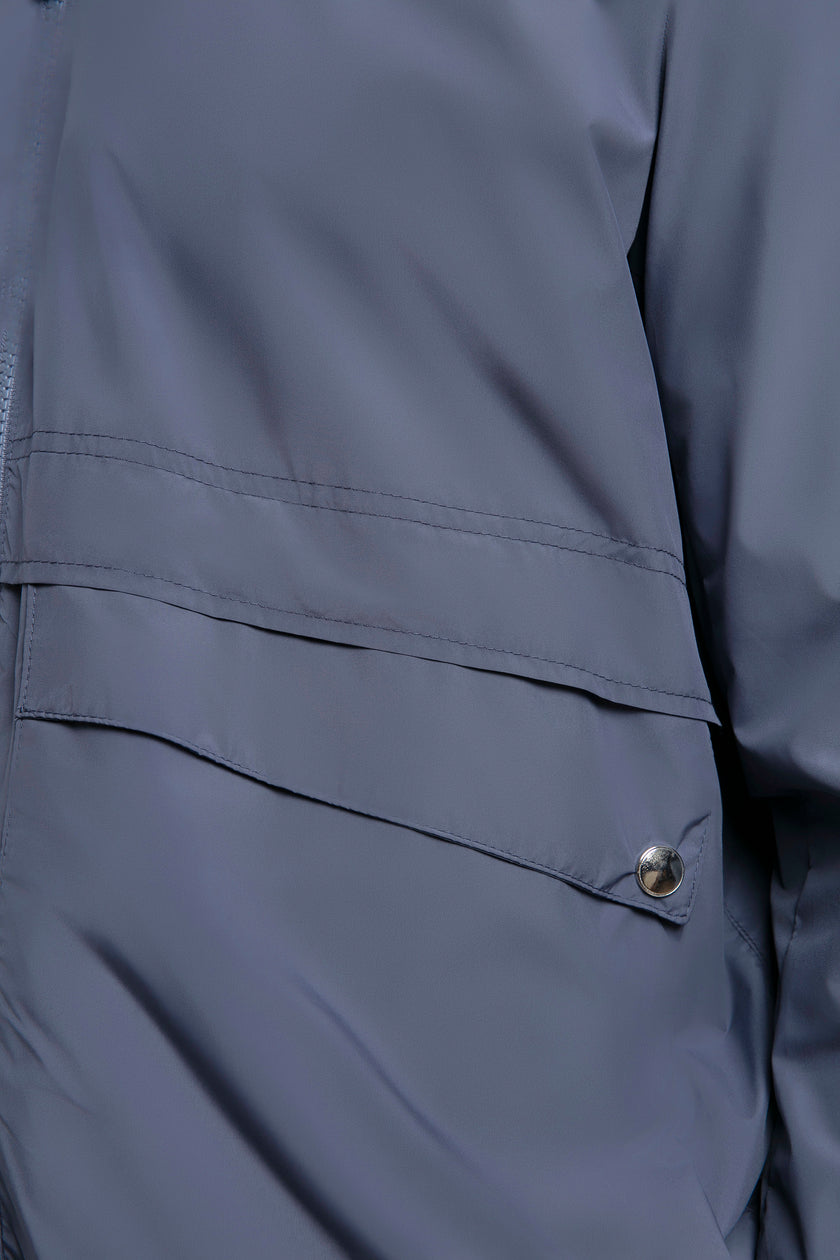 Kapüşonlu Fermuarlı Ceket