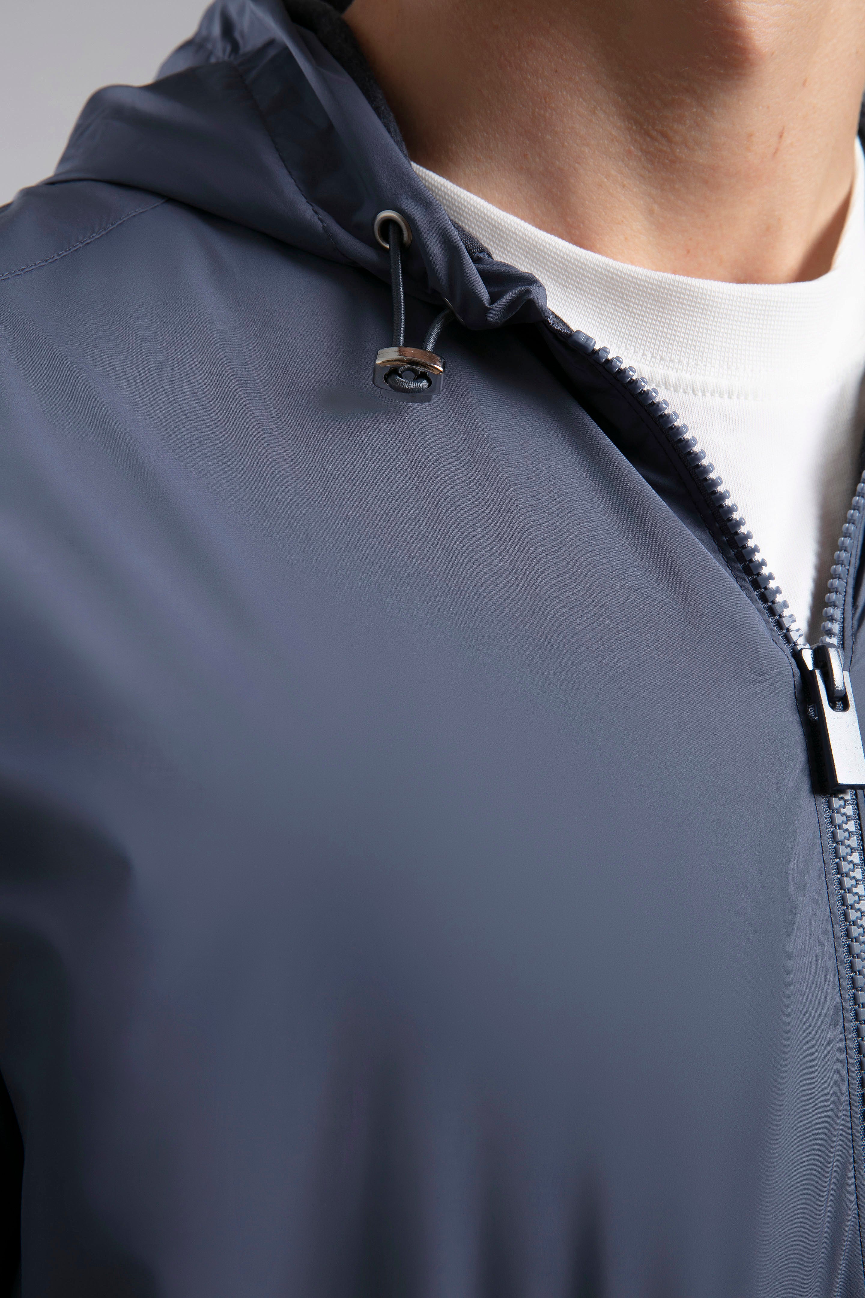 Kapüşonlu Fermuarlı Ceket