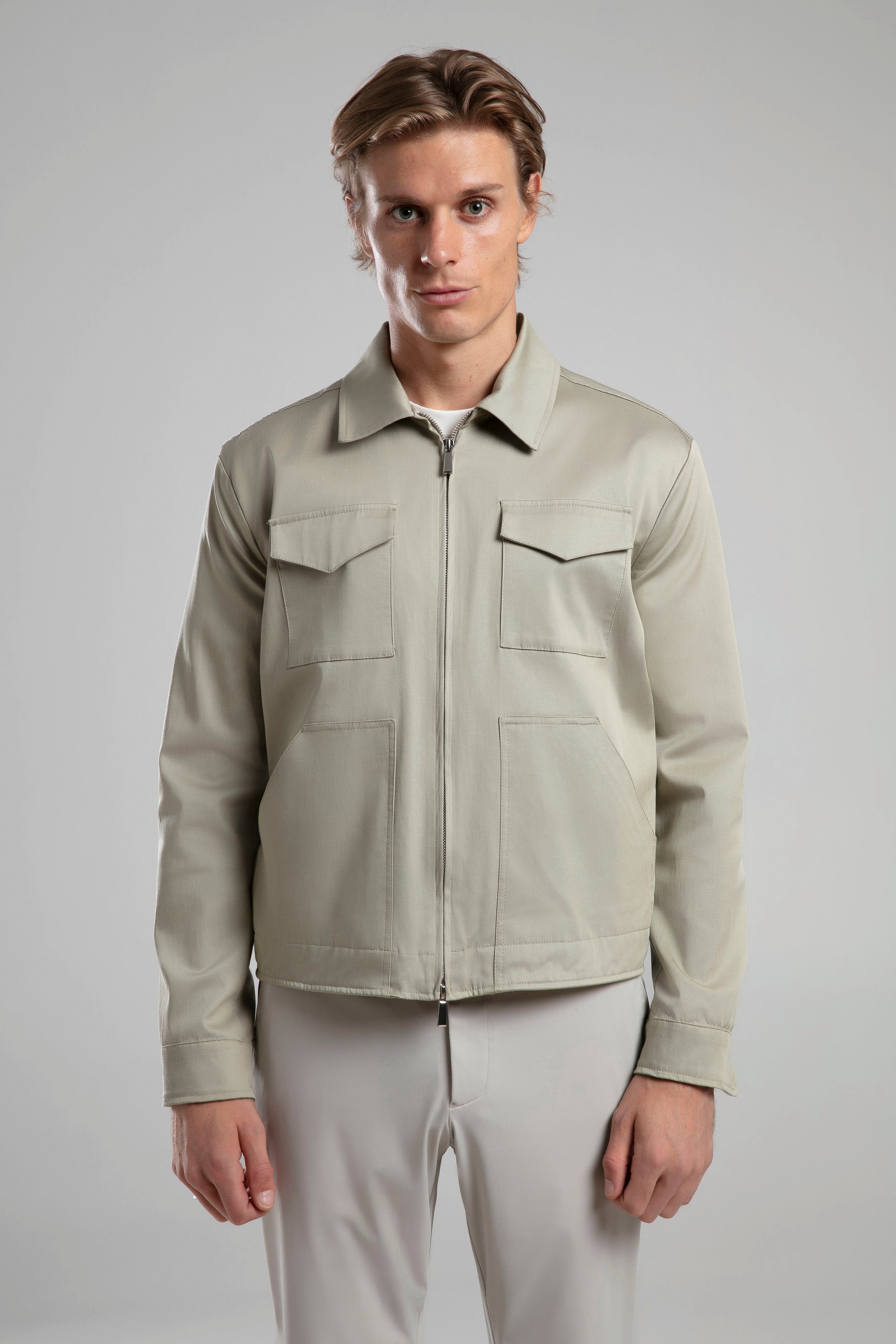 Fermuarlı Kısa Ceket