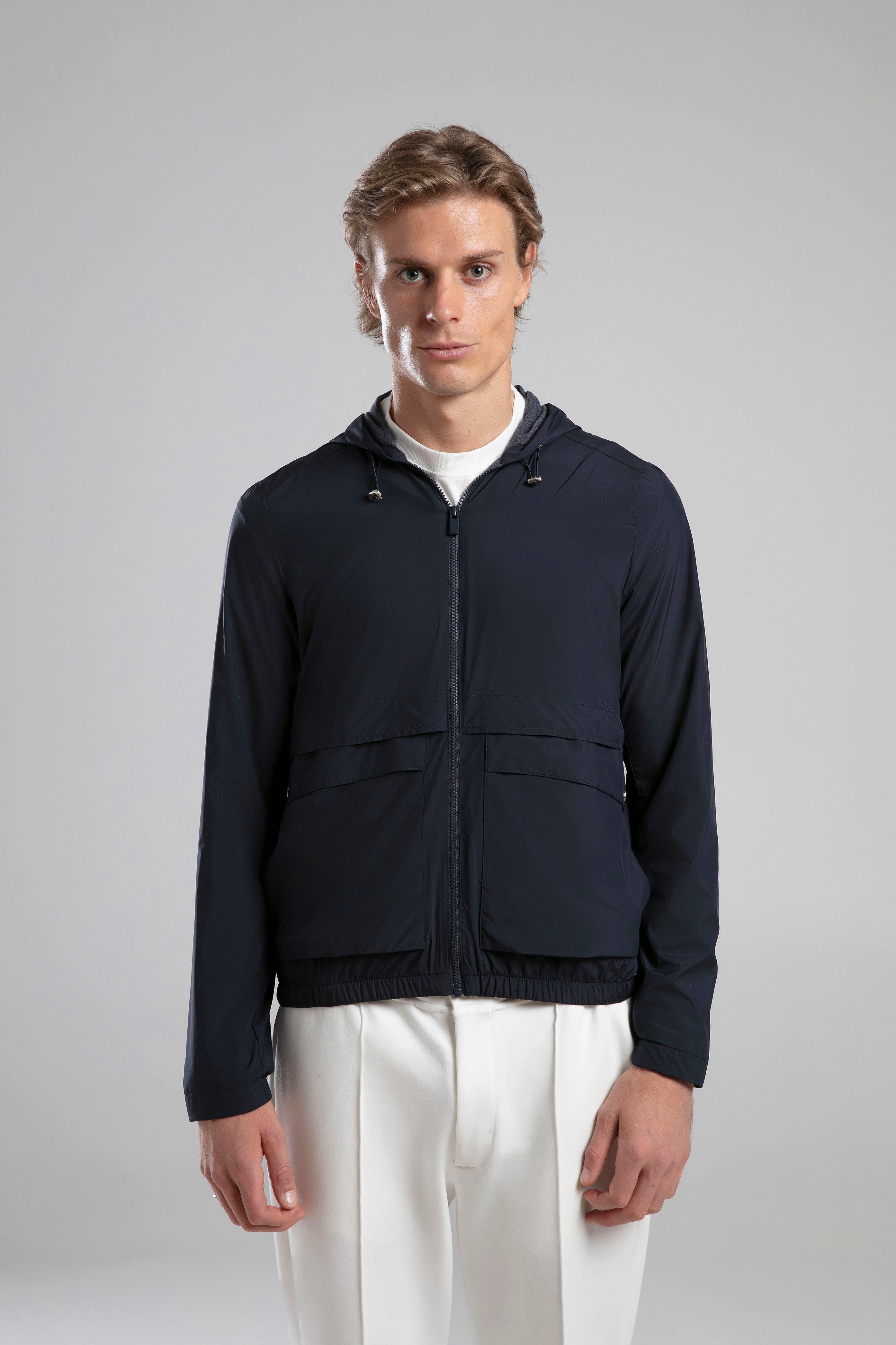 Kapüşonlu Fermuarlı Ceket