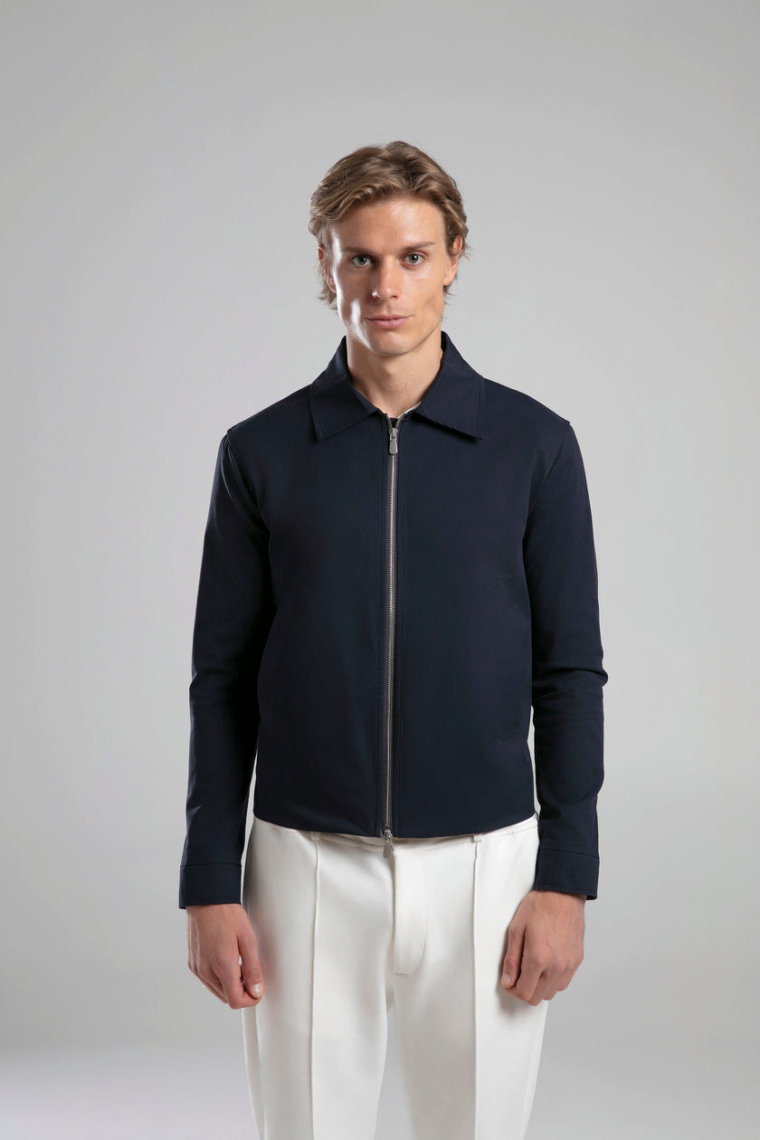 Klasik Yakalı Fermuarlı Ceket