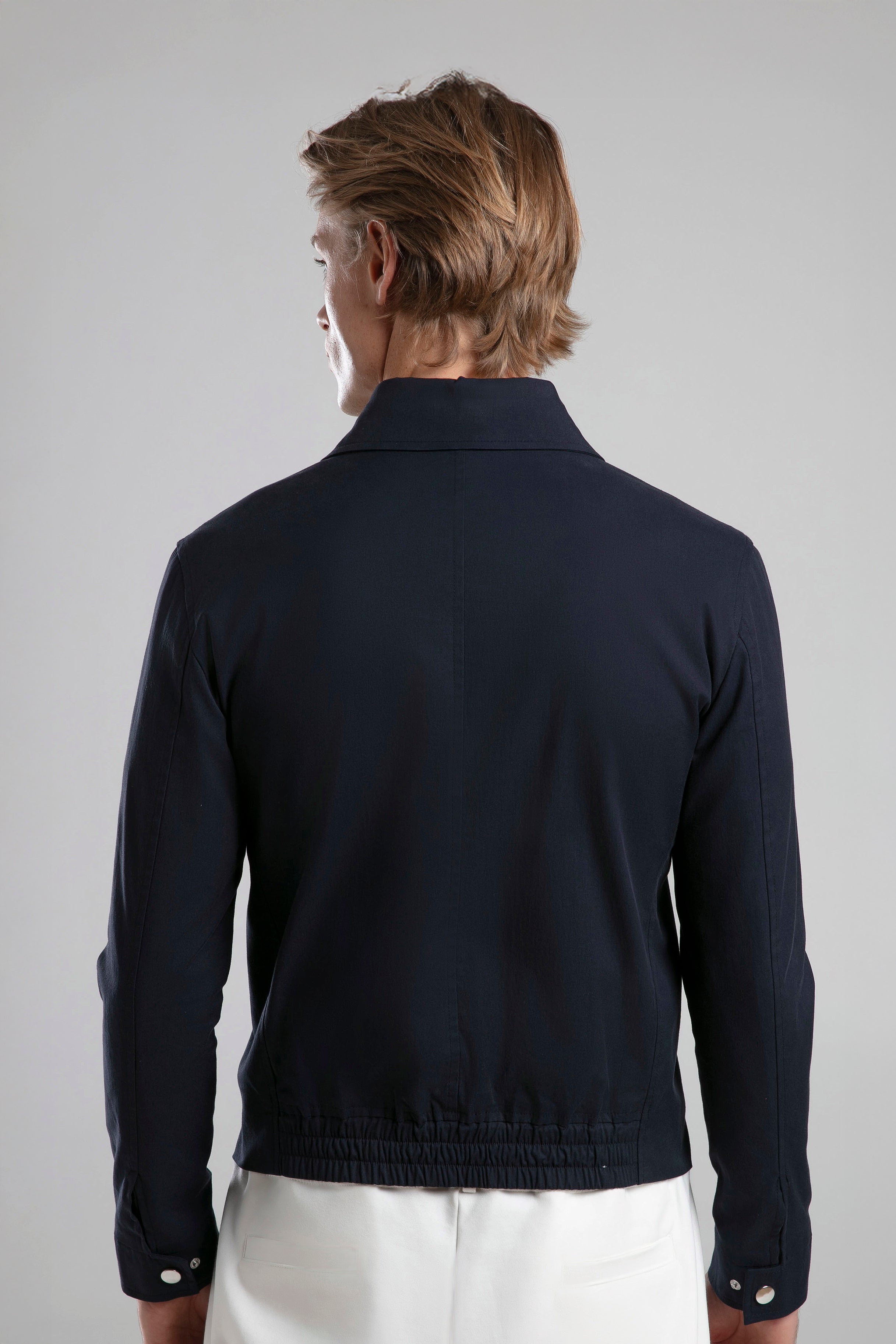 Klasik Yakalı Fermuarlı Ceket