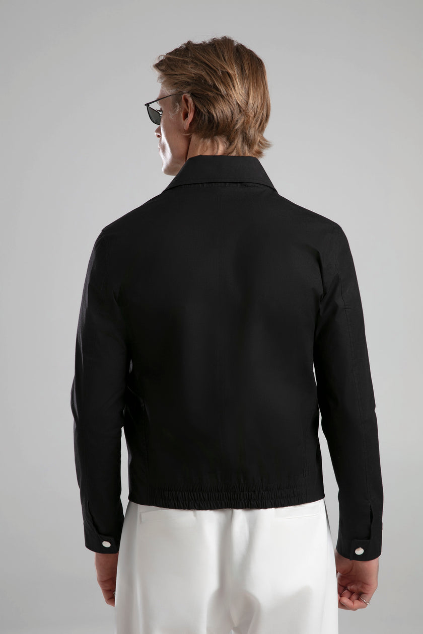 Klasik Yakalı Fermuarlı Ceket