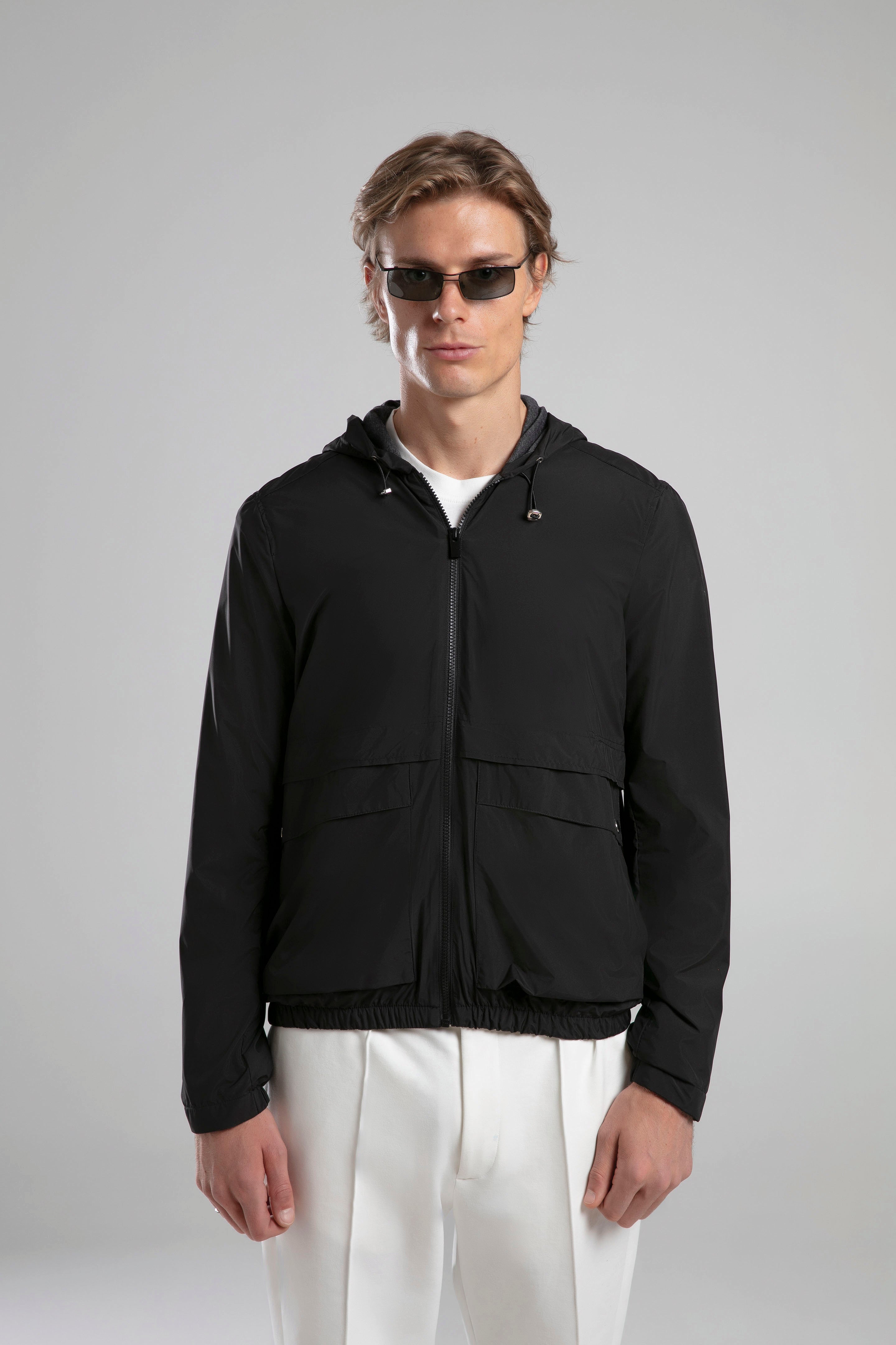 Kapüşonlu Fermuarlı Ceket