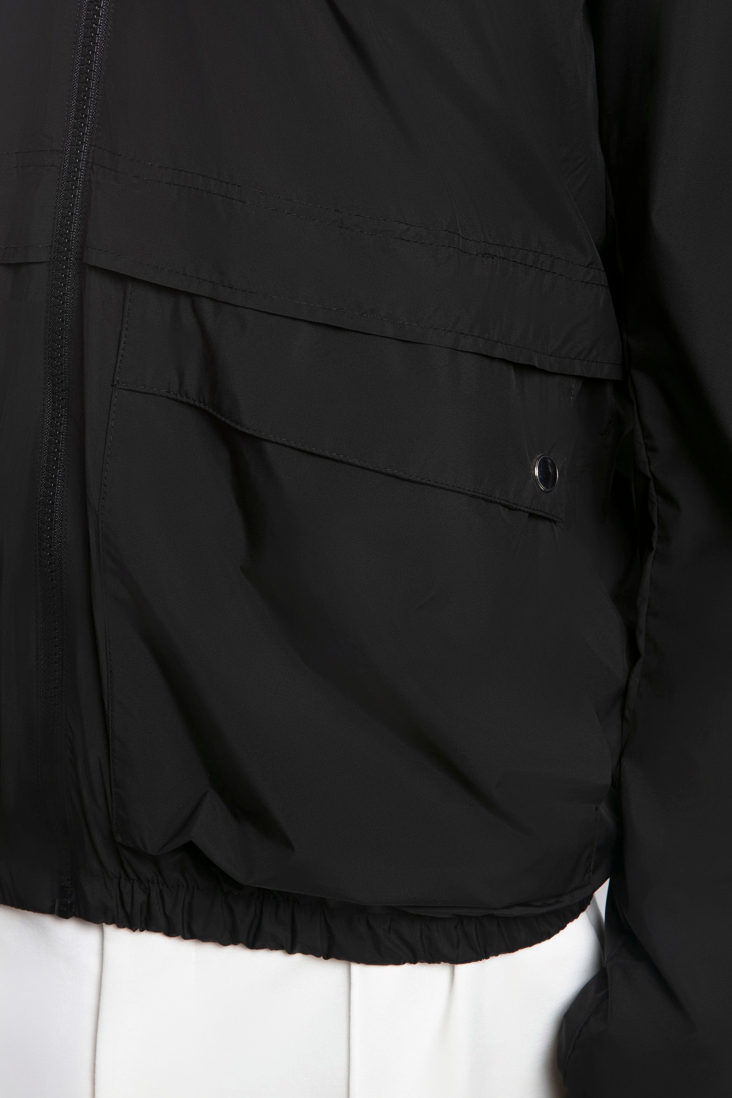 Kapüşonlu Fermuarlı Ceket