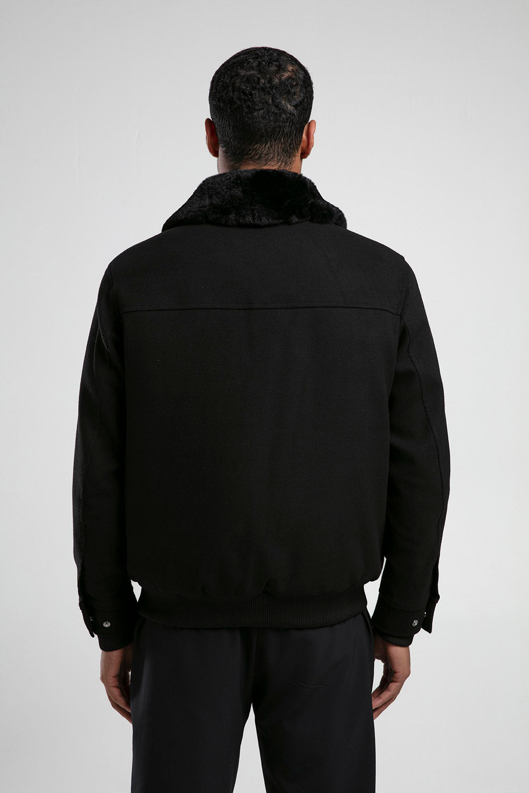 Kürk Yakalı Fermuarlı Ceket