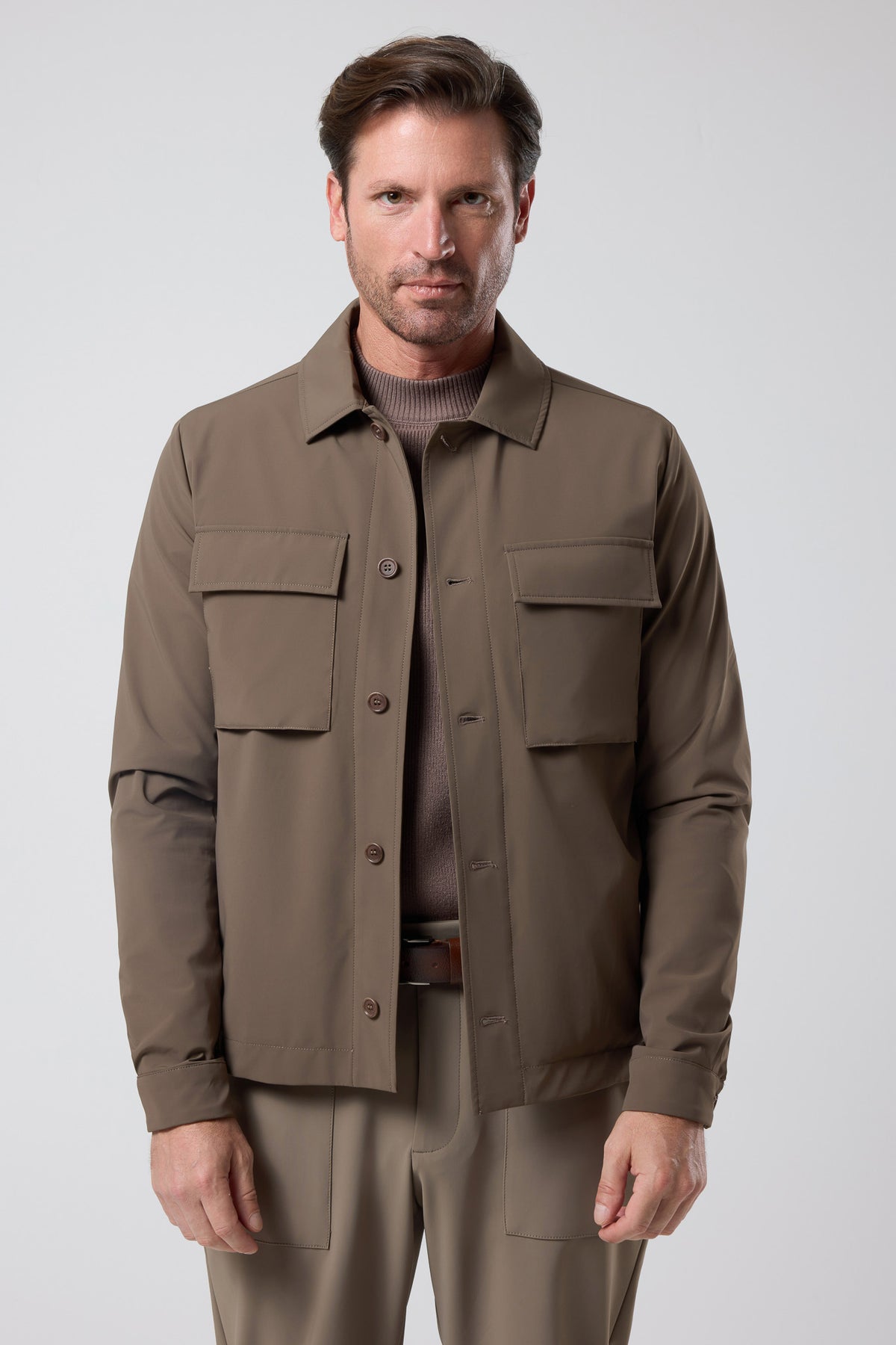 Dik Yaka Fermuarlı Ceket - CKT-5032-BEIGE-S - CKT-5032-BEIGE-S_10