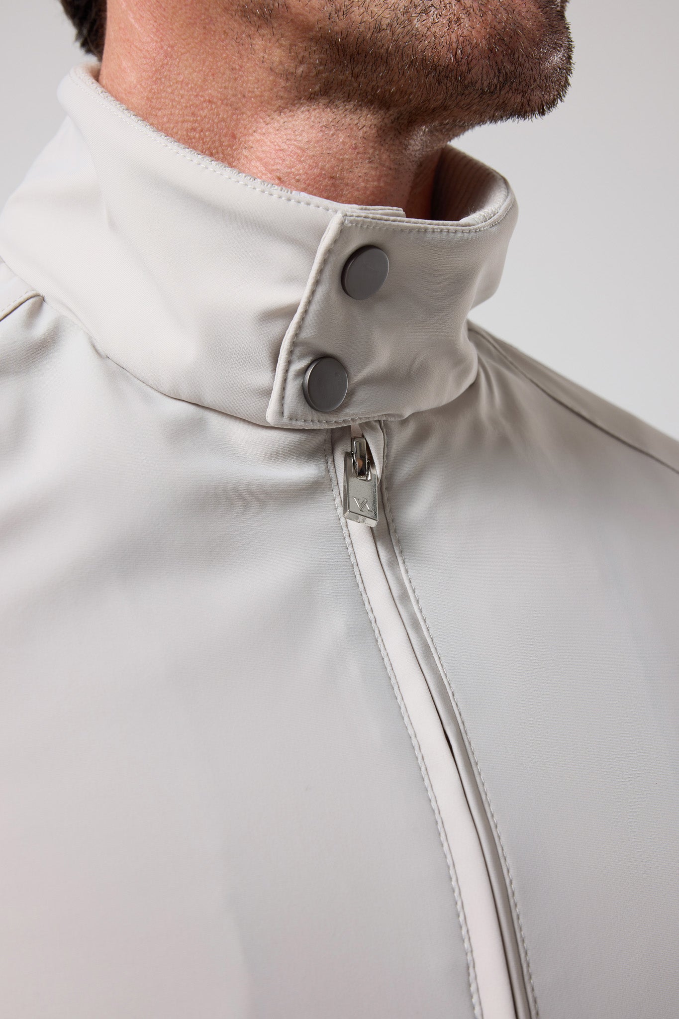 Dik Yaka Fermuarlı Ceket - CKT-5032-BEIGE-S - CKT-5032-BEIGE-S_6
