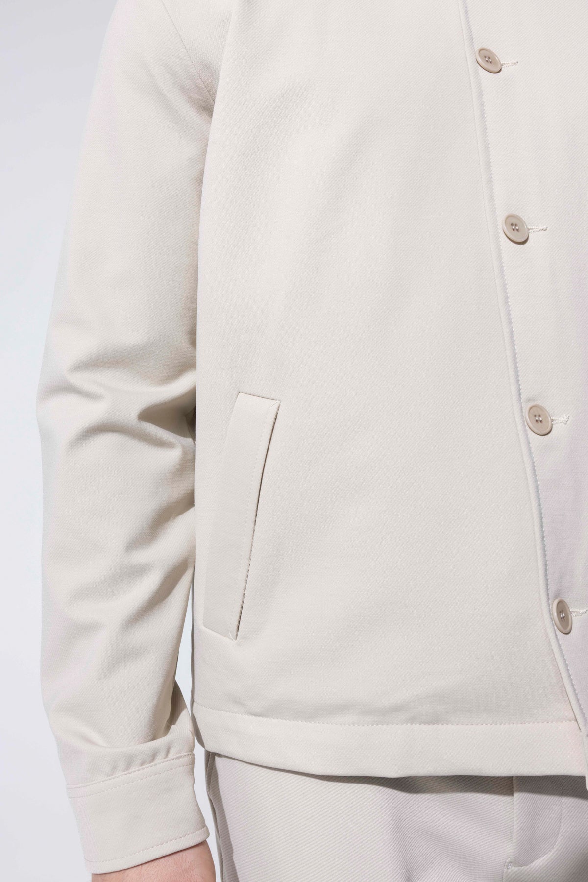 Minimal Tasarımlı Modern Erkek Ceket - Bej