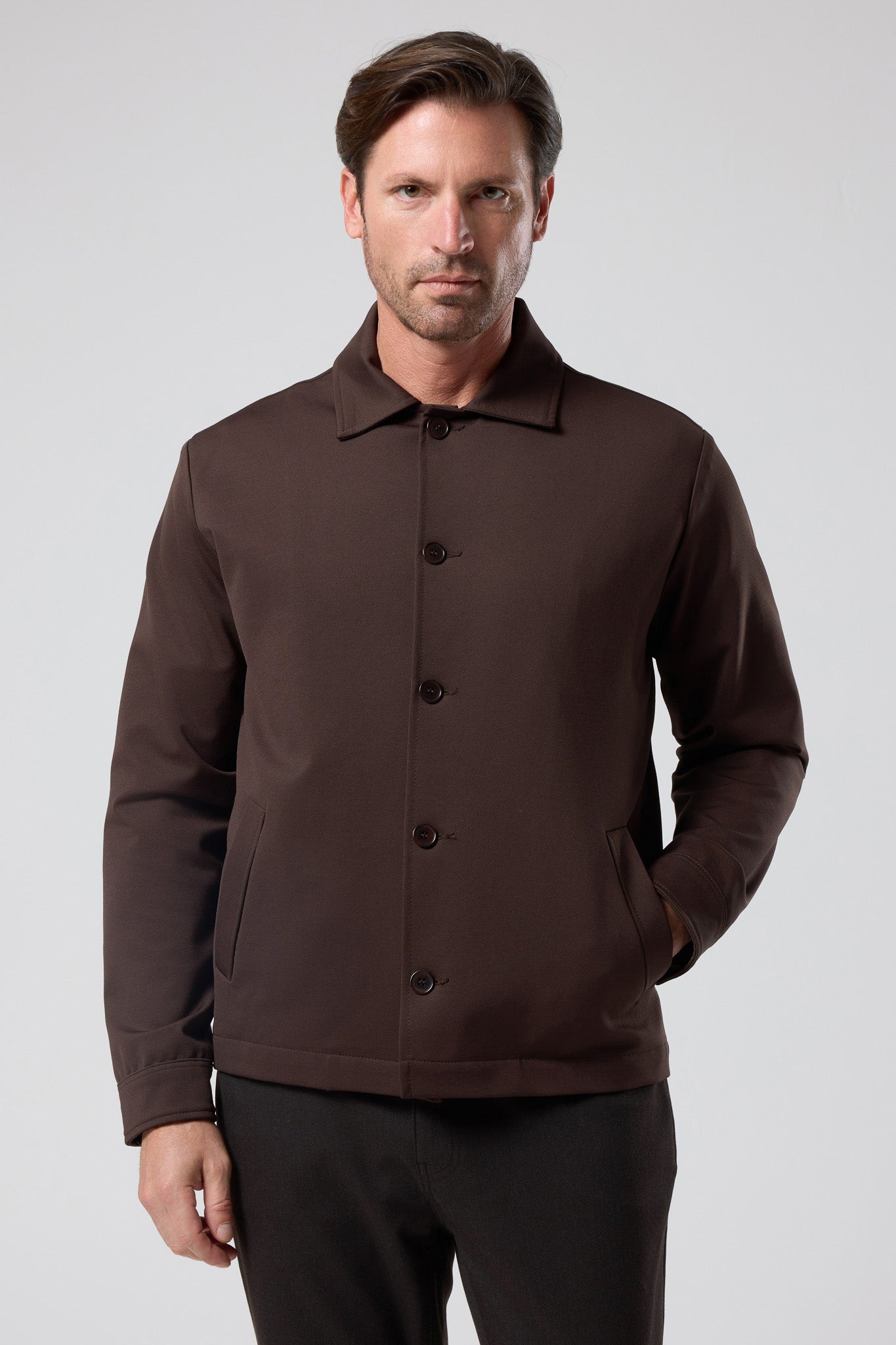 Düğmeli Klasik Yaka Ceket - CKT-5033-BEIGE-S - CKT-5033-BEIGE-S_21