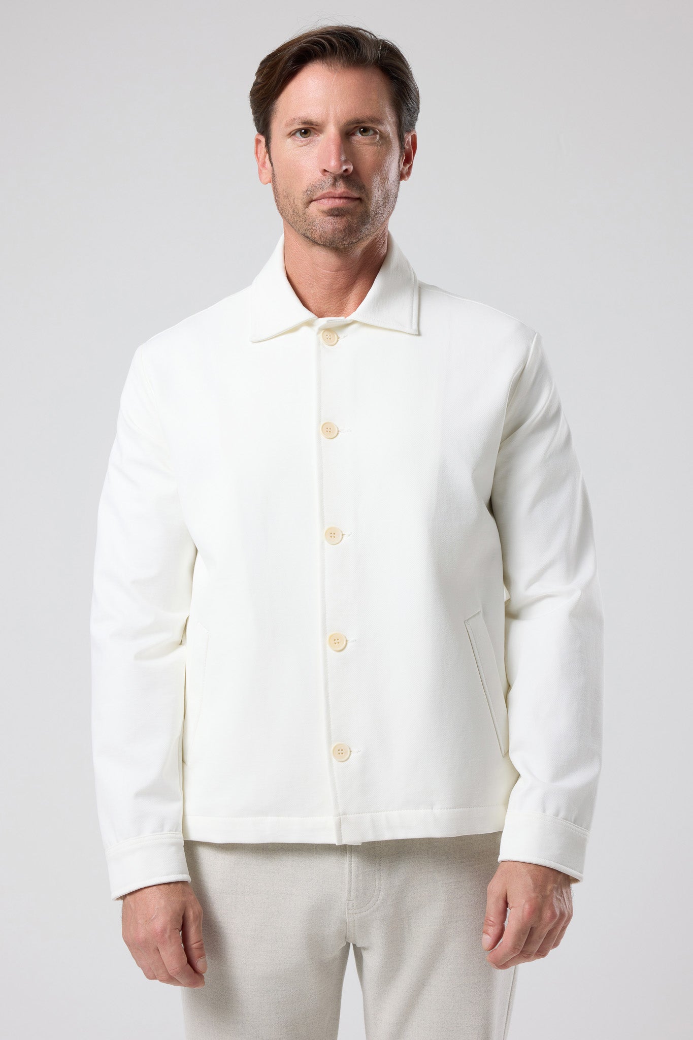 Düğmeli Klasik Yaka Ceket - CKT-5033-BEIGE-S - CKT-5033-BEIGE-S_40