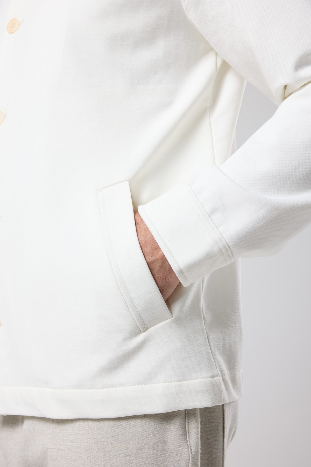 Düğmeli Klasik Yaka Ceket - CKT-5033-BEIGE-S - CKT-5033-BEIGE-S_43