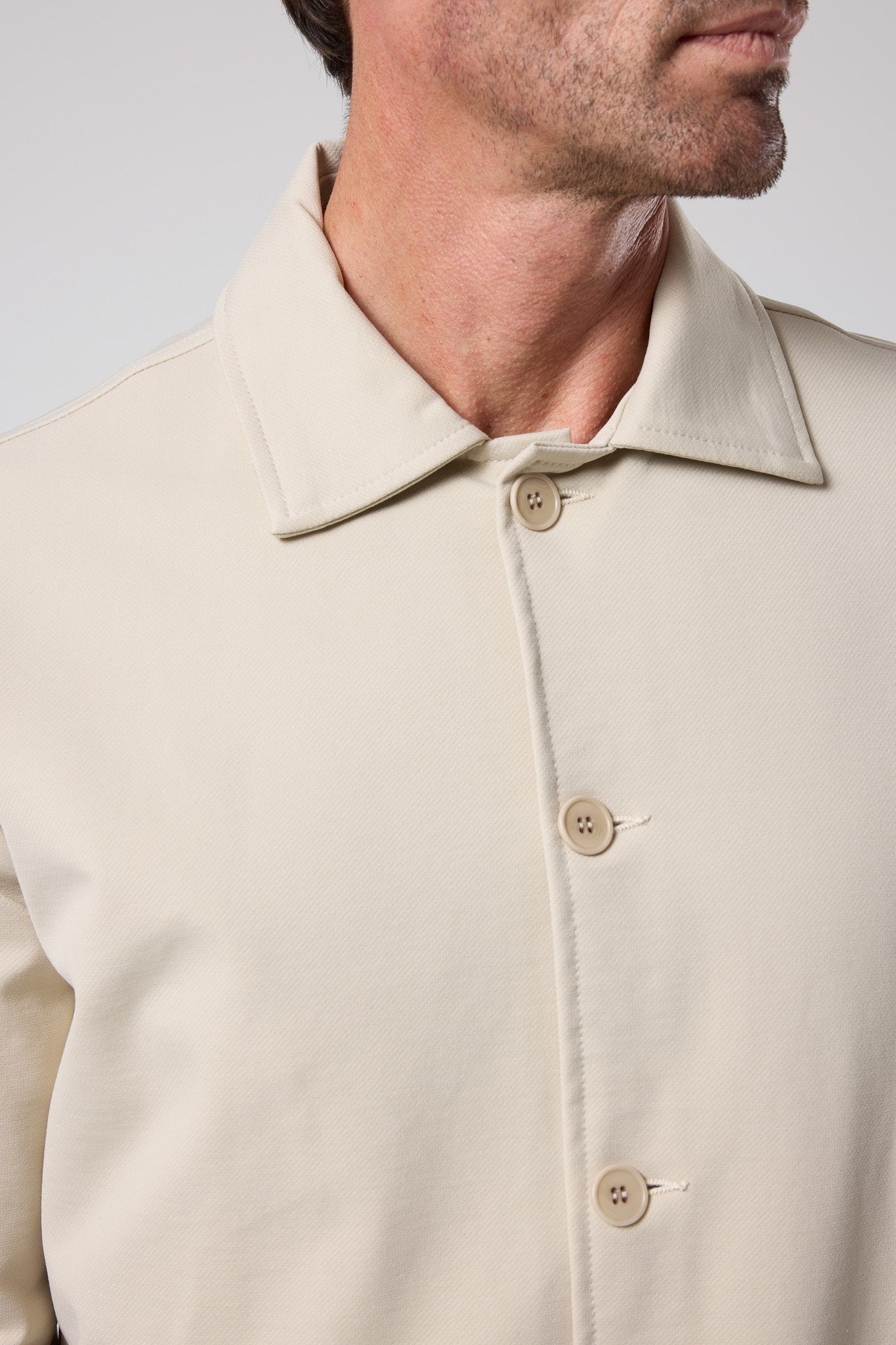 Düğmeli Klasik Yaka Ceket - CKT-5033-BEIGE-S - CKT-5033-BEIGE-S_6