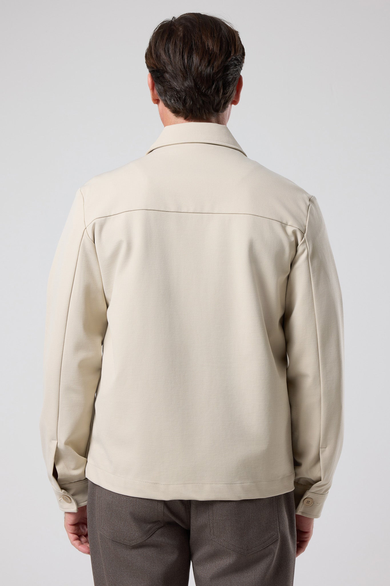 Düğmeli Klasik Yaka Ceket - CKT-5033-BEIGE-S - CKT-5033-BEIGE-S_8