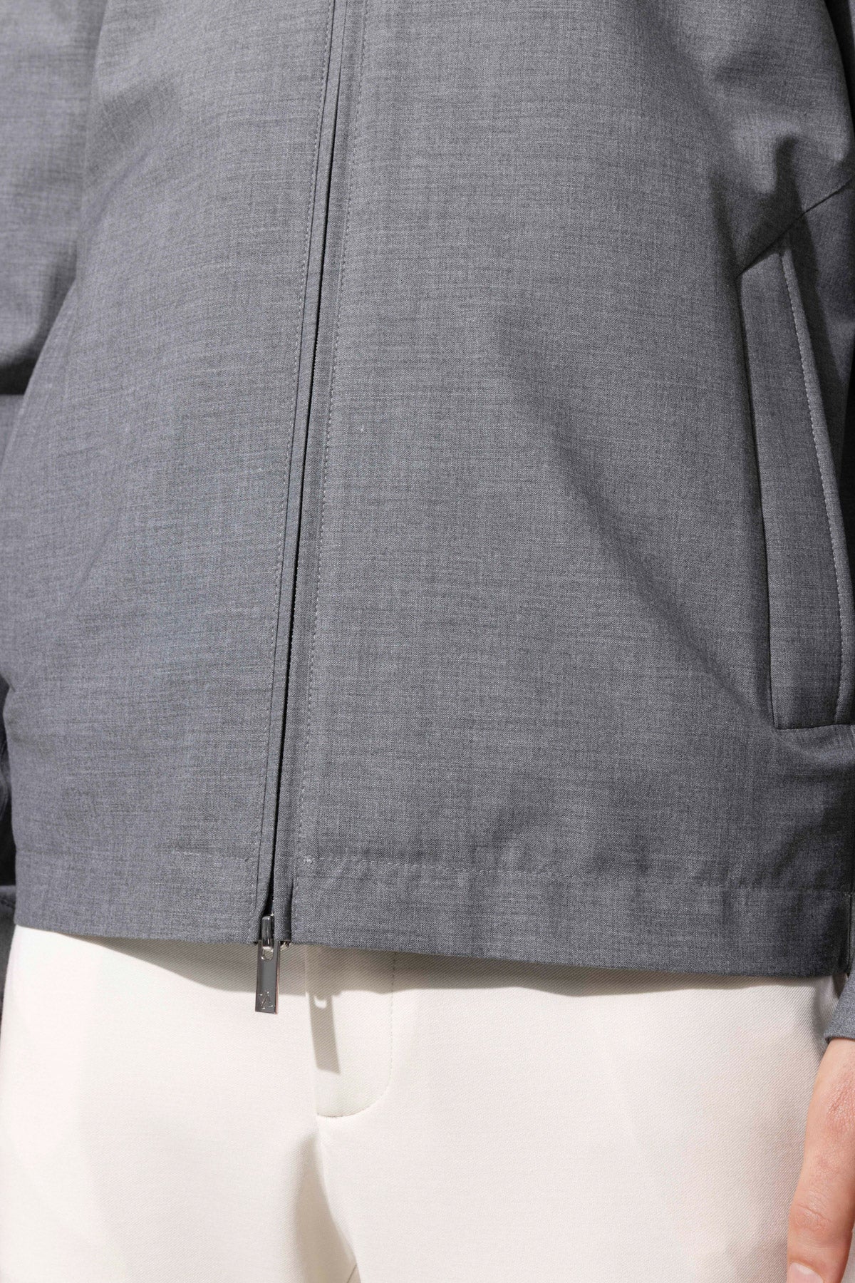 Stand-Collar Zippered Modern Men's Jacket